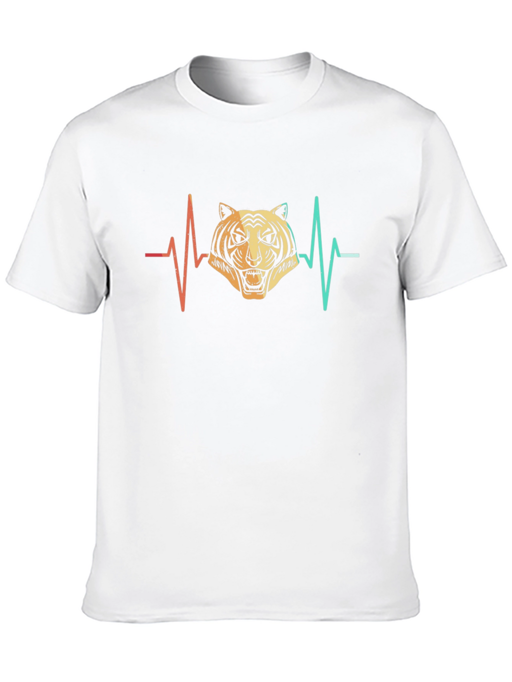 Tiger Heartbeat Graphic Tee - Mens Black T-Shirt