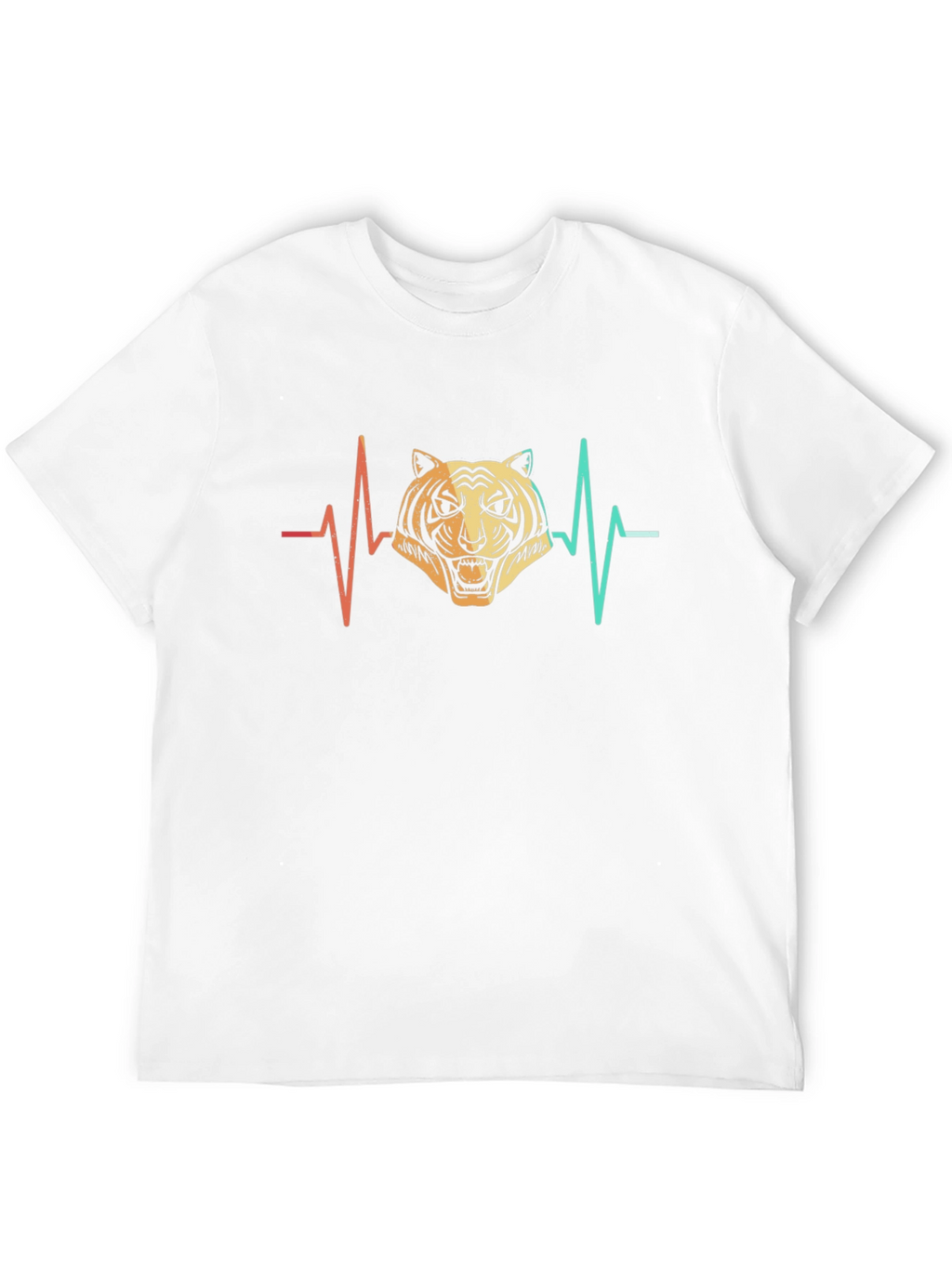 Tiger Heartbeat Graphic Tee - Mens Black T-Shirt