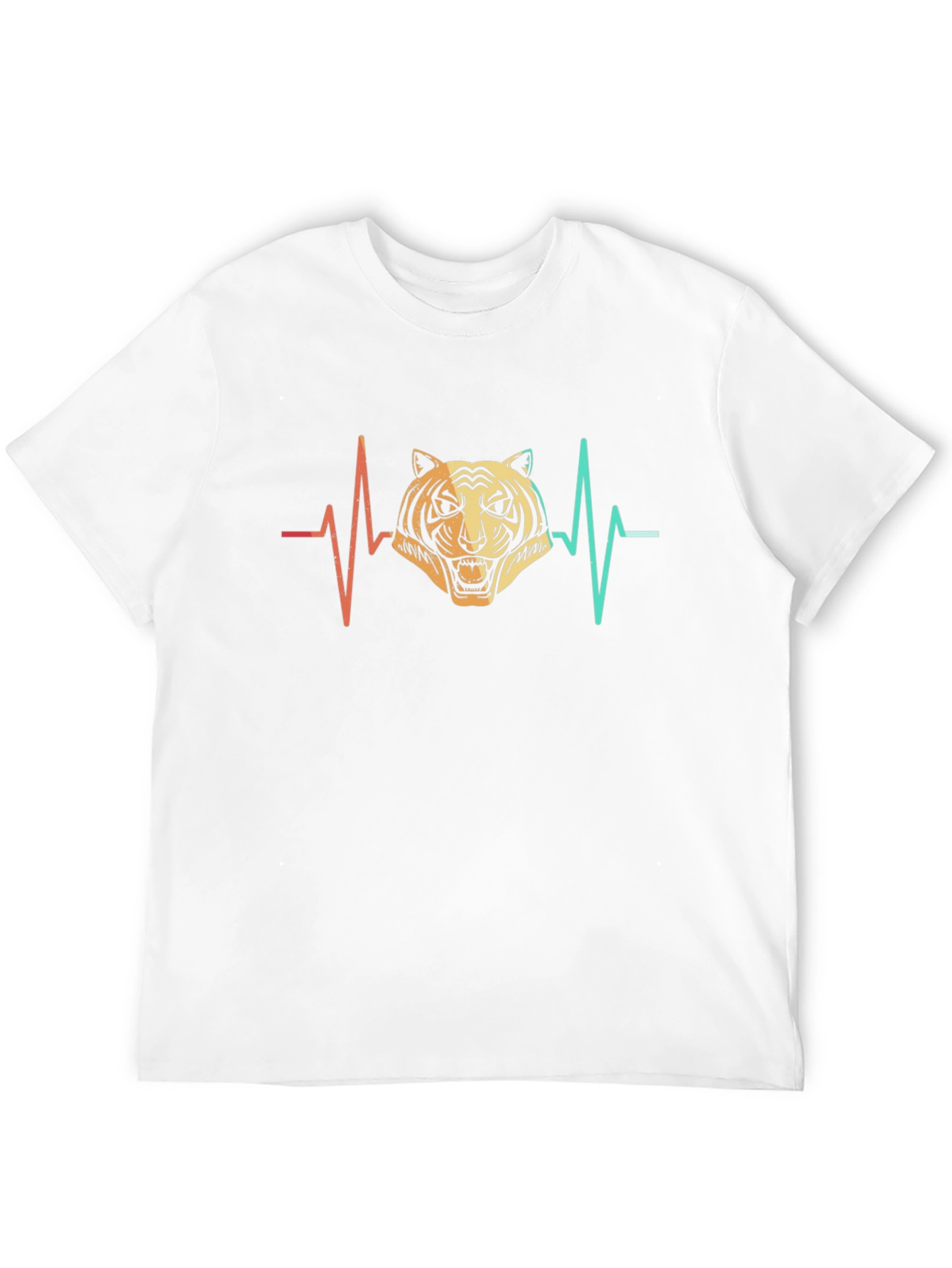 Tiger Heartbeat Graphic Tee - Mens Black T-Shirt