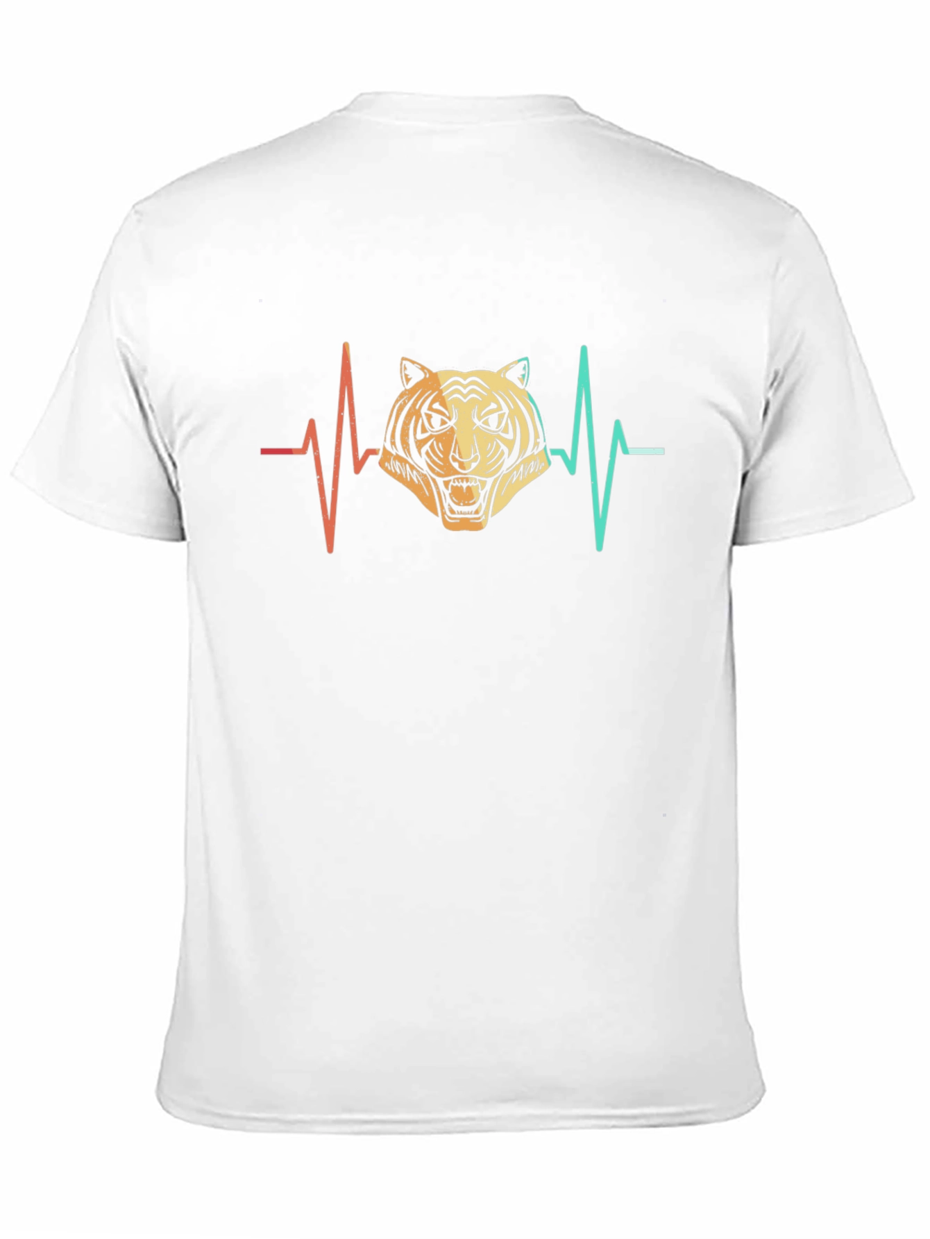 Tiger Heartbeat Graphic Tee - Mens Black T-Shirt