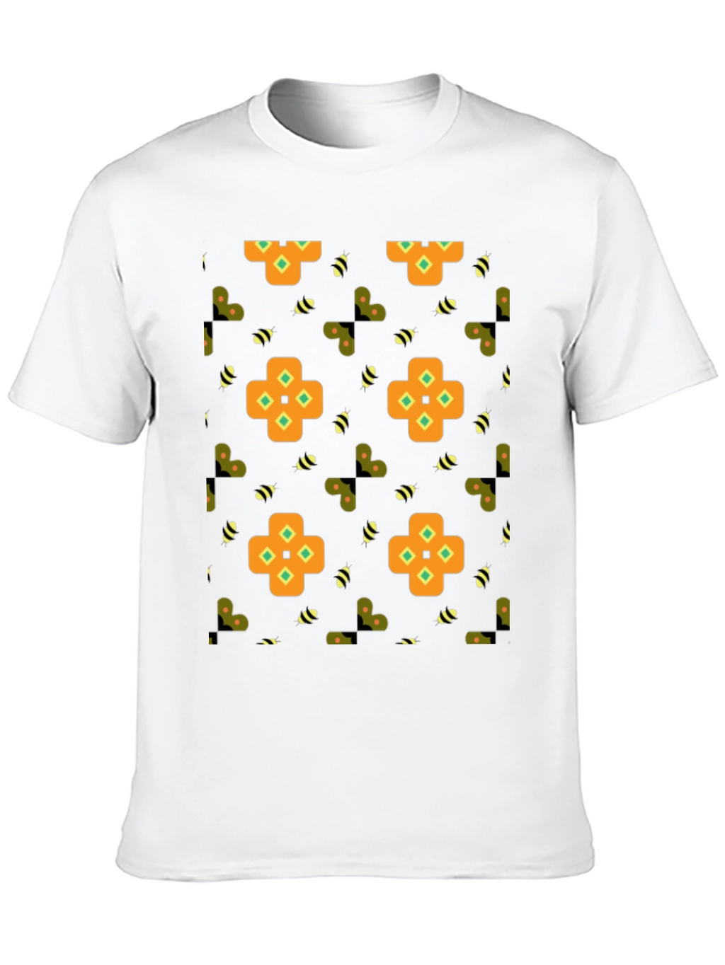 Patterned Graphic Print Tee
