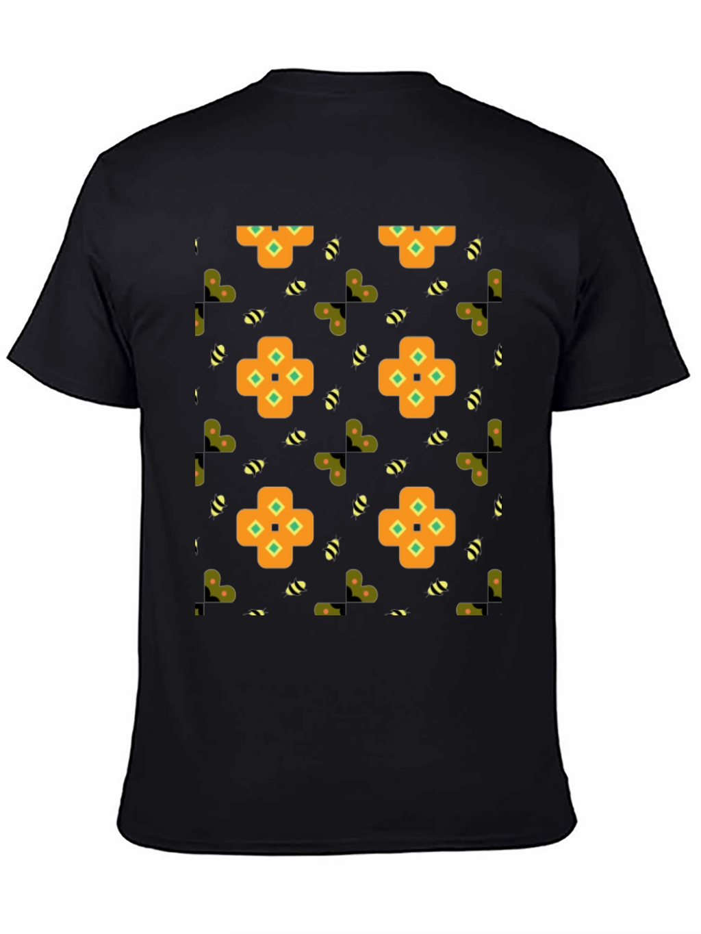 Patterned Graphic Print Tee