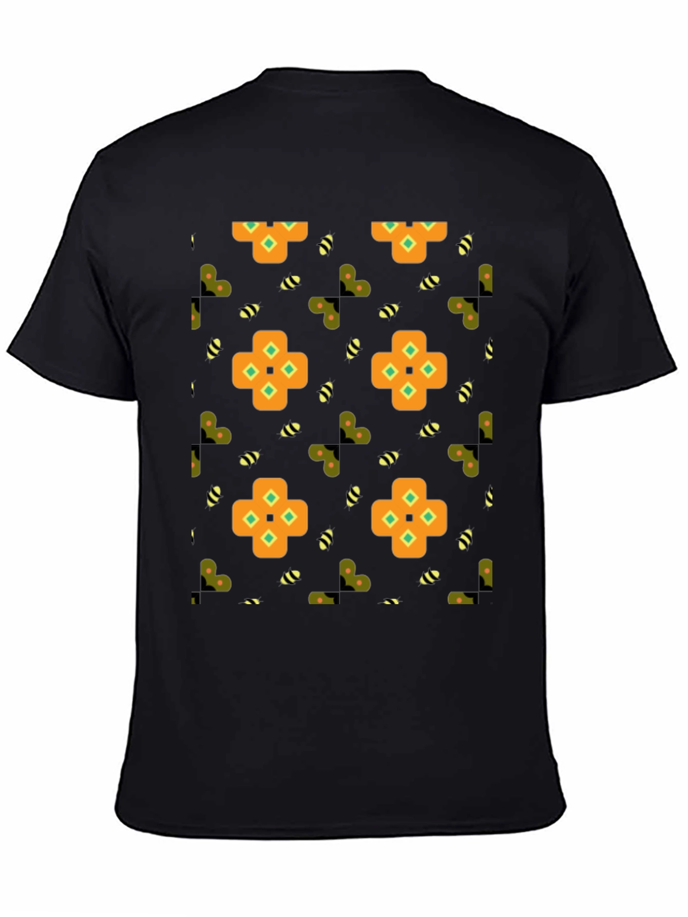 Patterned Graphic Print Tee