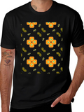 Patterned Graphic Print Tee