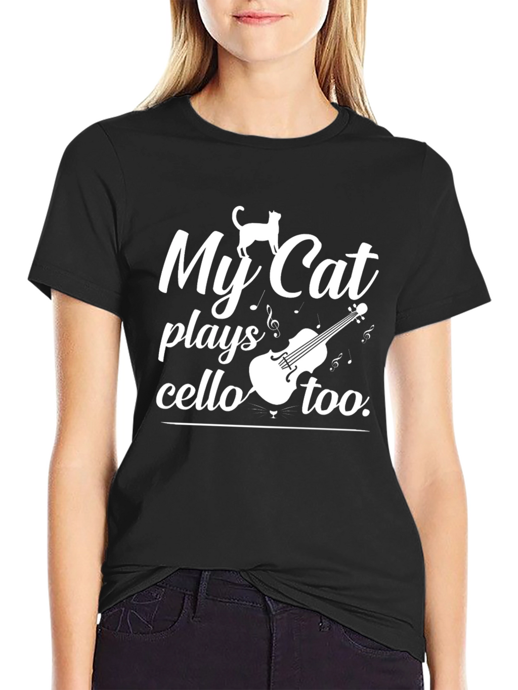 My Cat Plays Cello Too T-Shirt