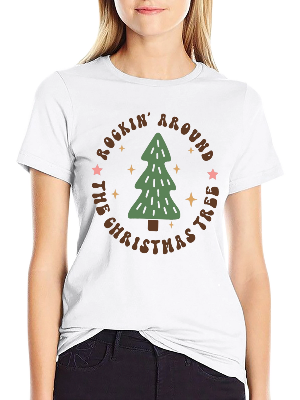 Rockin Around Christmas Tree Graphic Tee