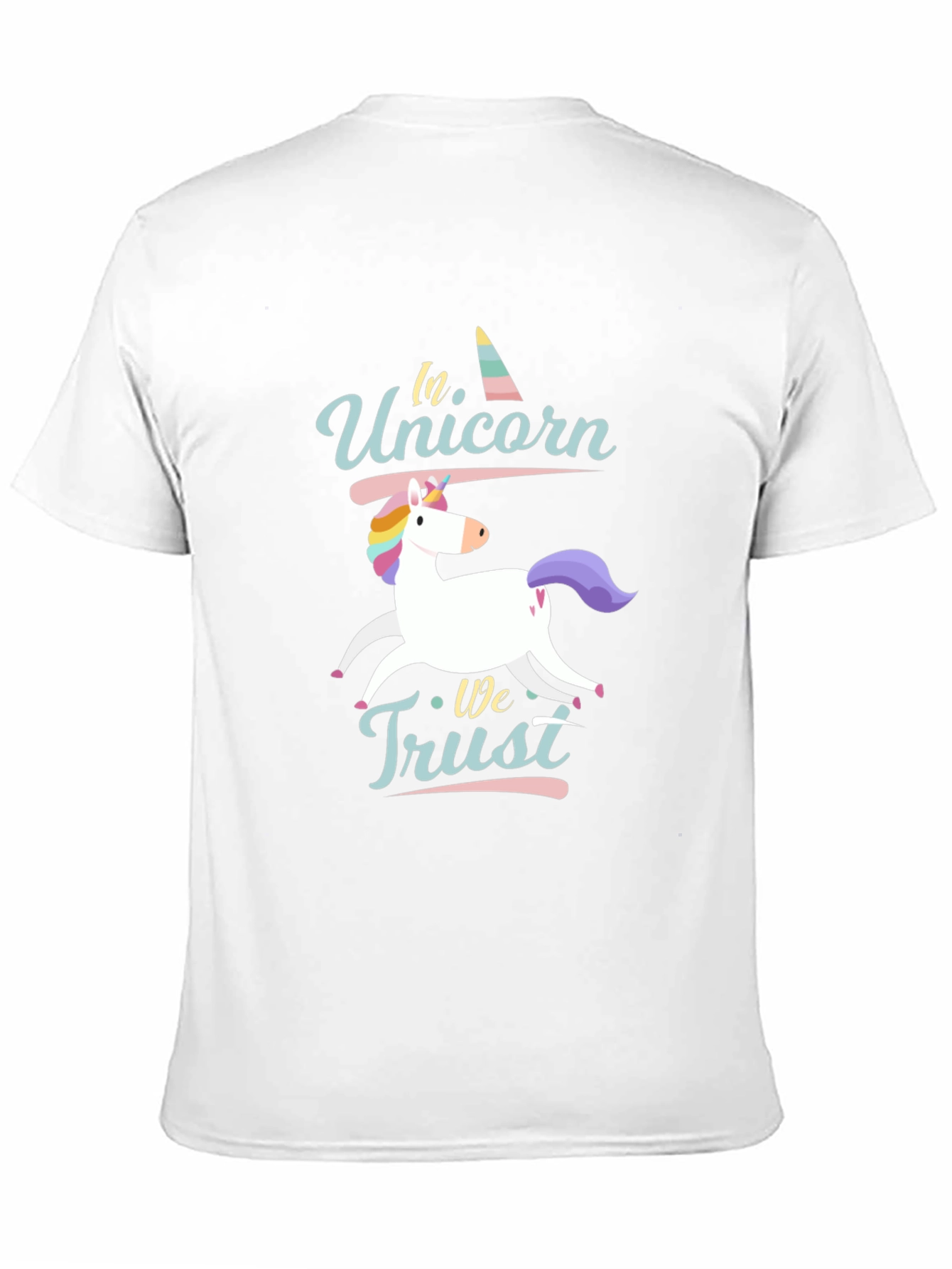 In Unicorn We Trust Black T-Shirt
