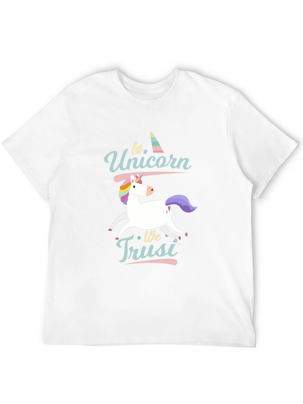 In Unicorn We Trust Black T-Shirt