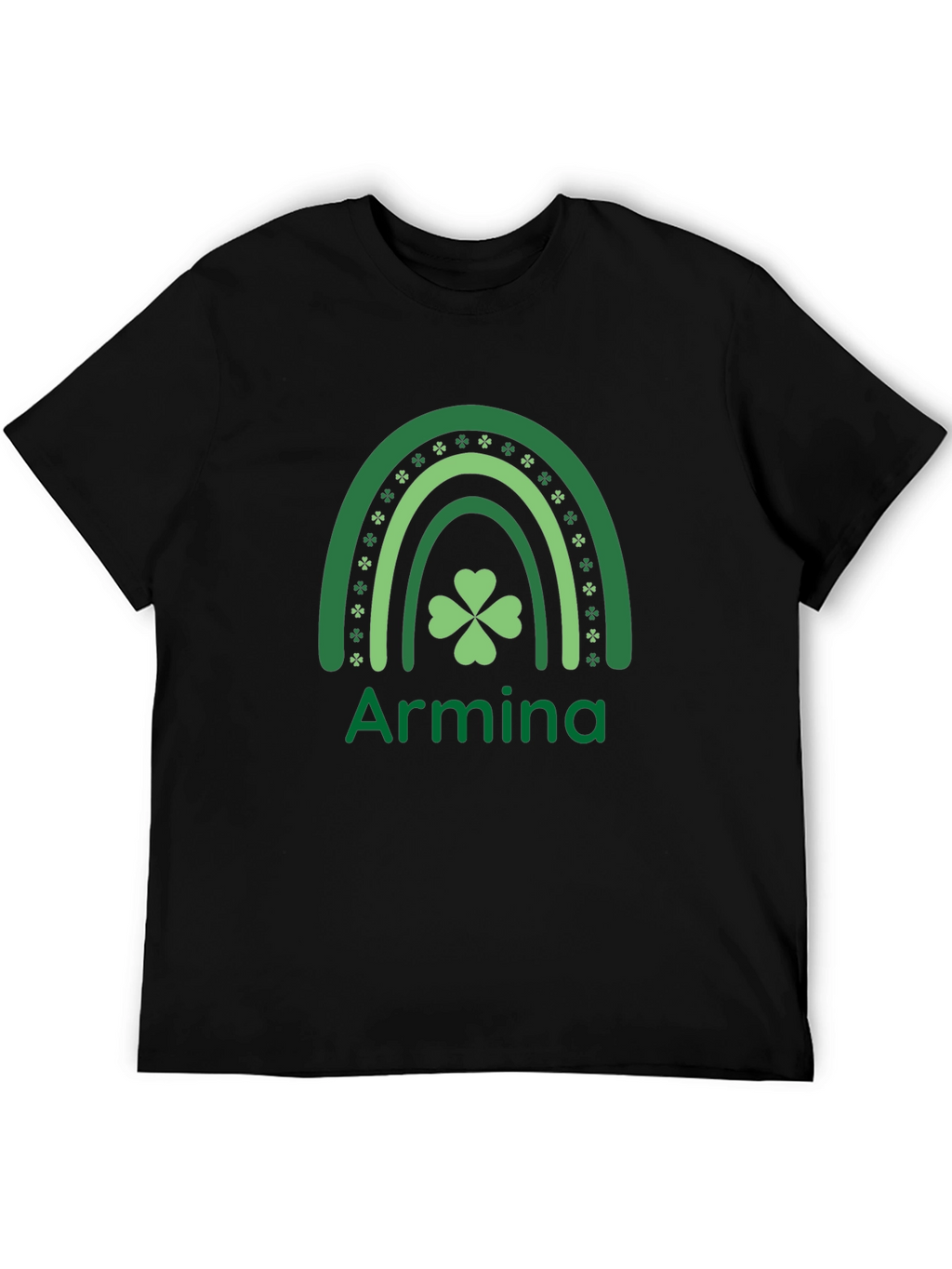 Armina St. Patricks Day Rainbow Clover T-Shirt