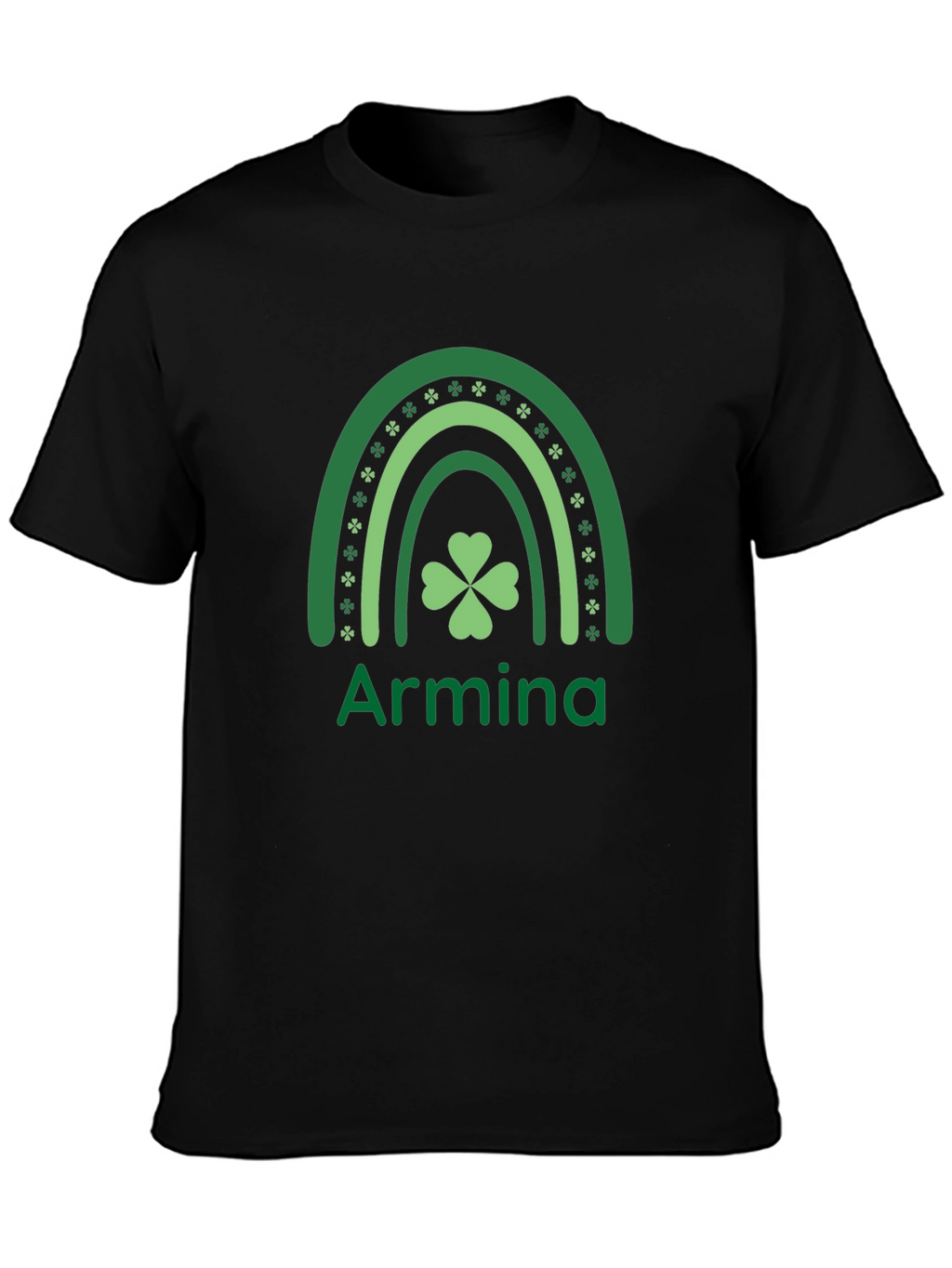 Armina St. Patricks Day Rainbow Clover T-Shirt