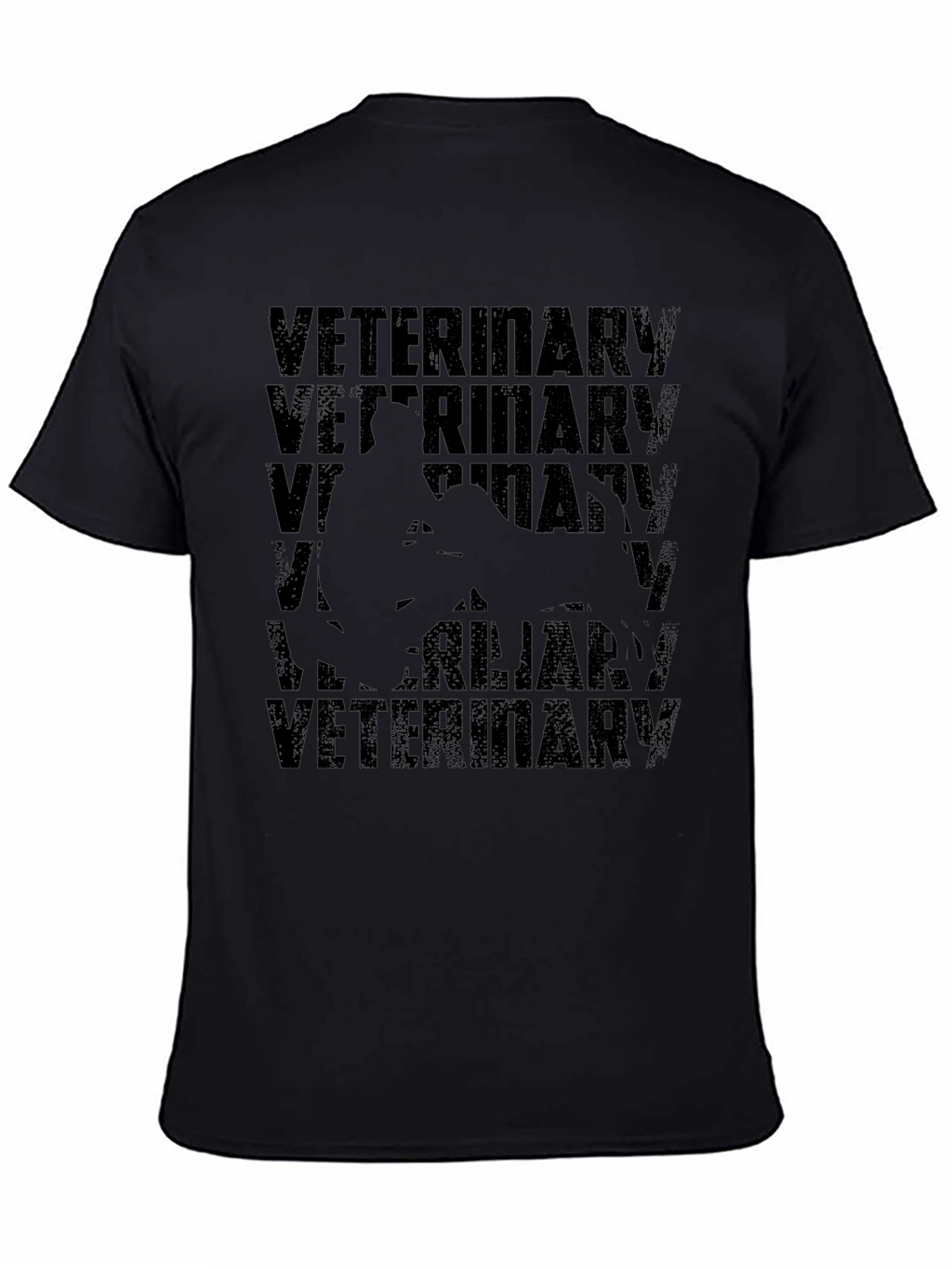 Veterinary Graphic Tee - Black Comfortable Fit