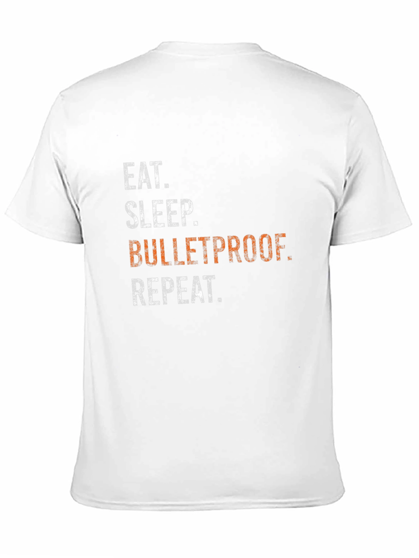 Eat Sleep Bulletproof Repeat Graphic Tee - Black