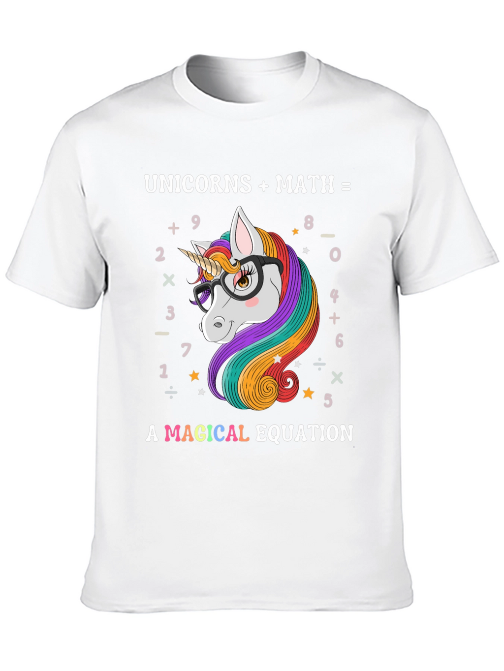 Unicorns Math Magical Equation T-Shirt