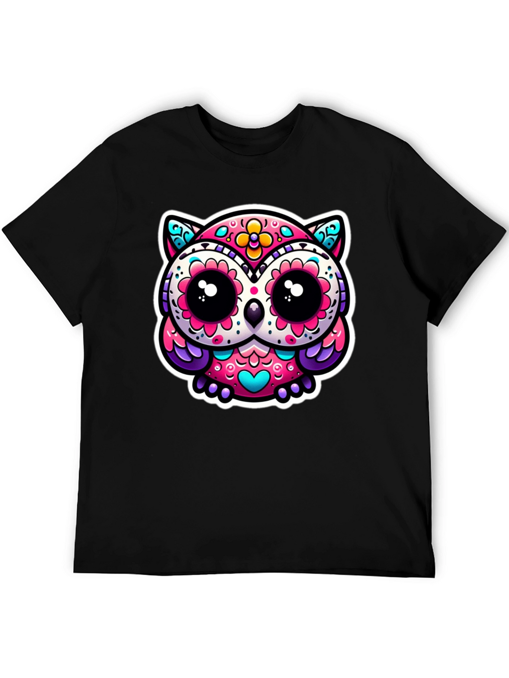 Sugar Skull Owl Graphic Tee