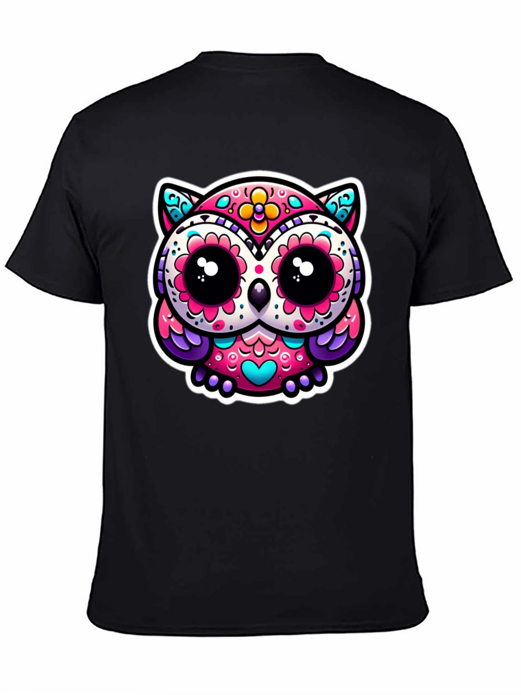 Sugar Skull Owl Graphic Tee