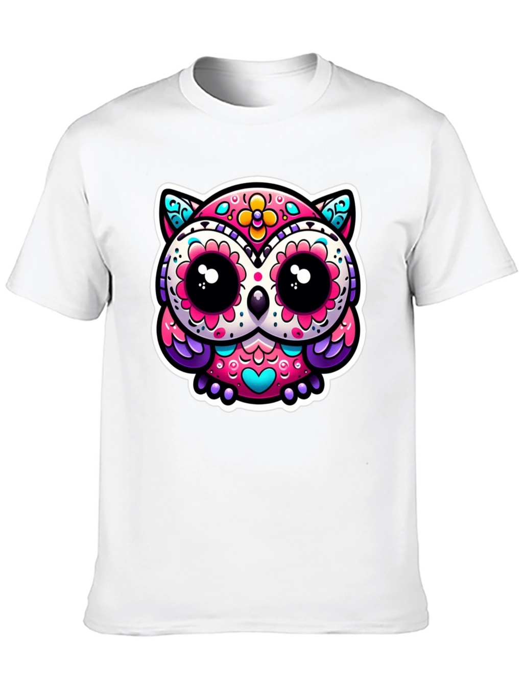 Sugar Skull Owl Graphic Tee