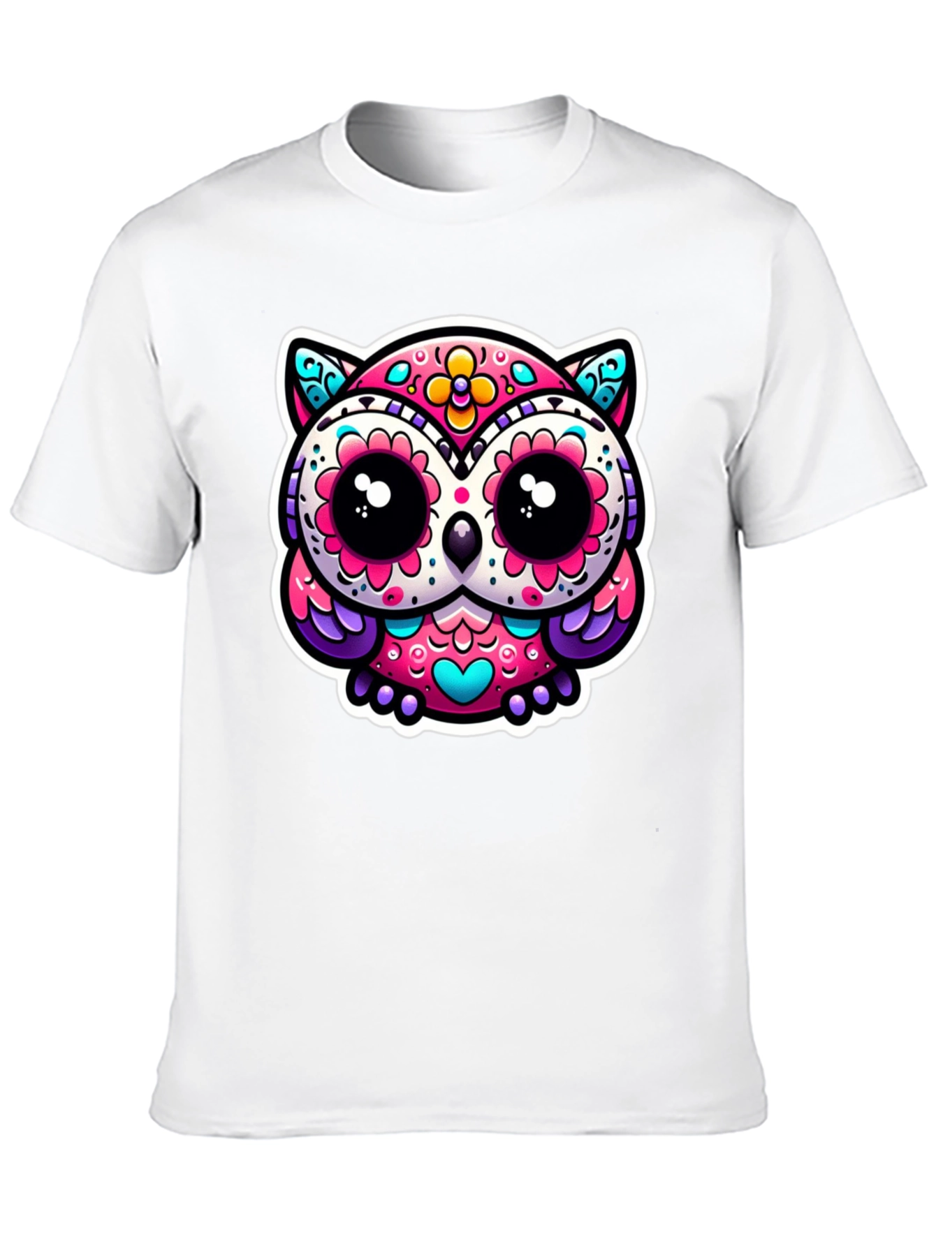 Sugar Skull Owl Graphic Tee