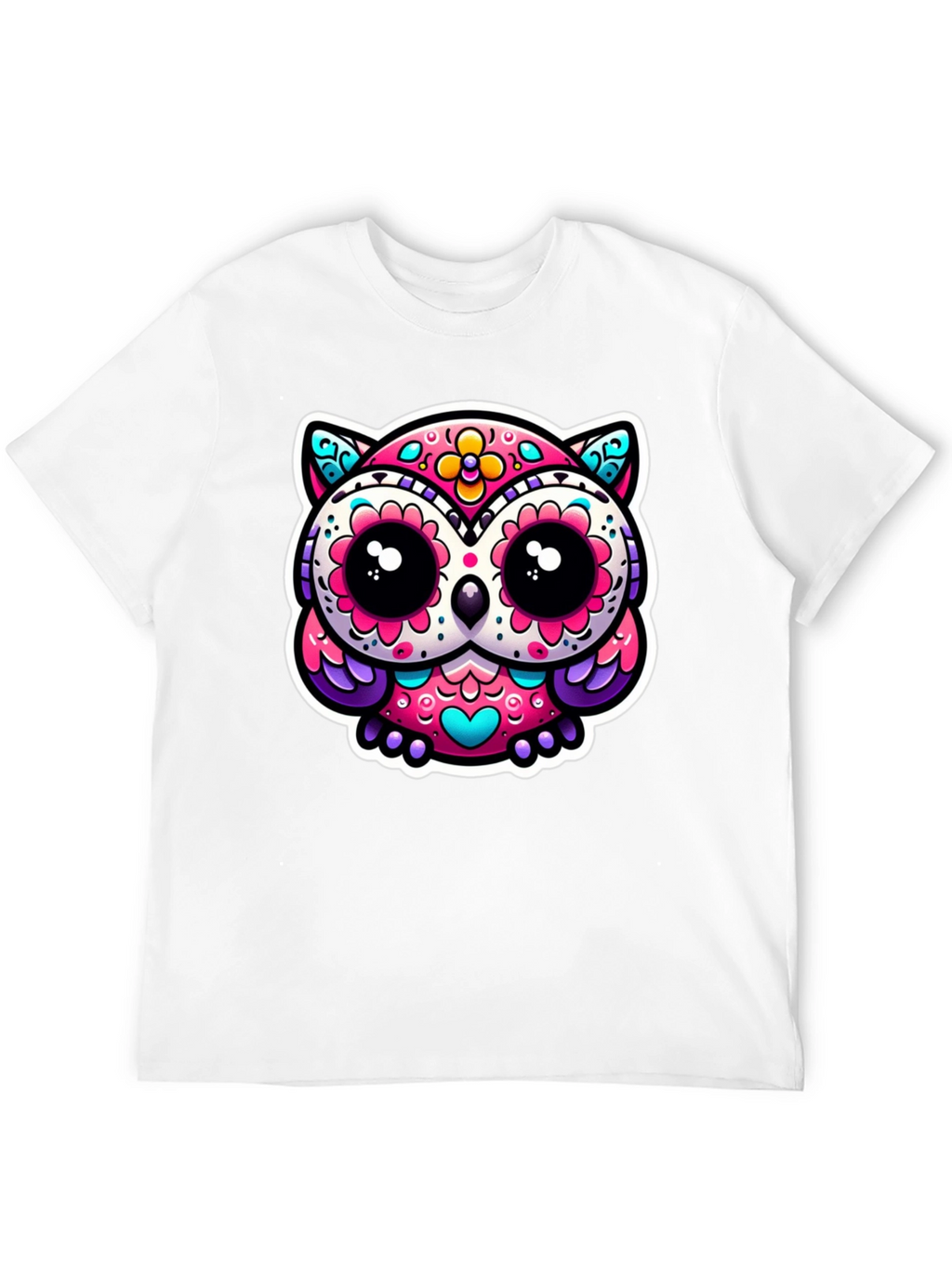 Sugar Skull Owl Graphic Tee