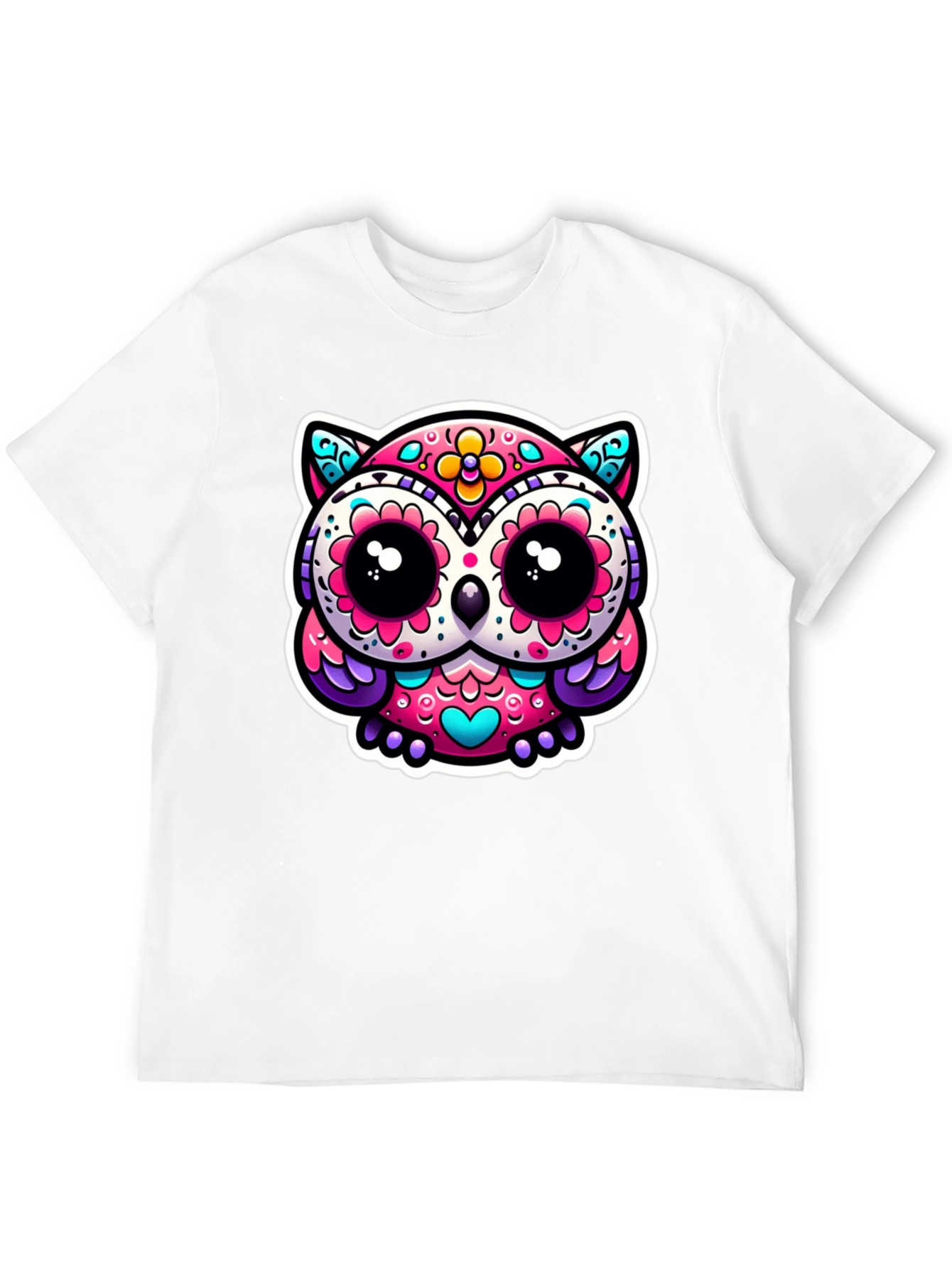 Sugar Skull Owl Graphic Tee