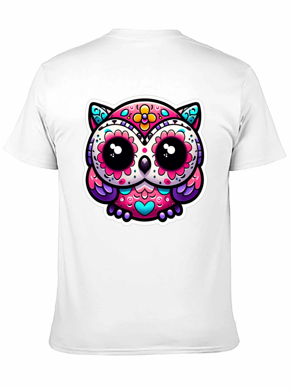 Sugar Skull Owl Graphic Tee