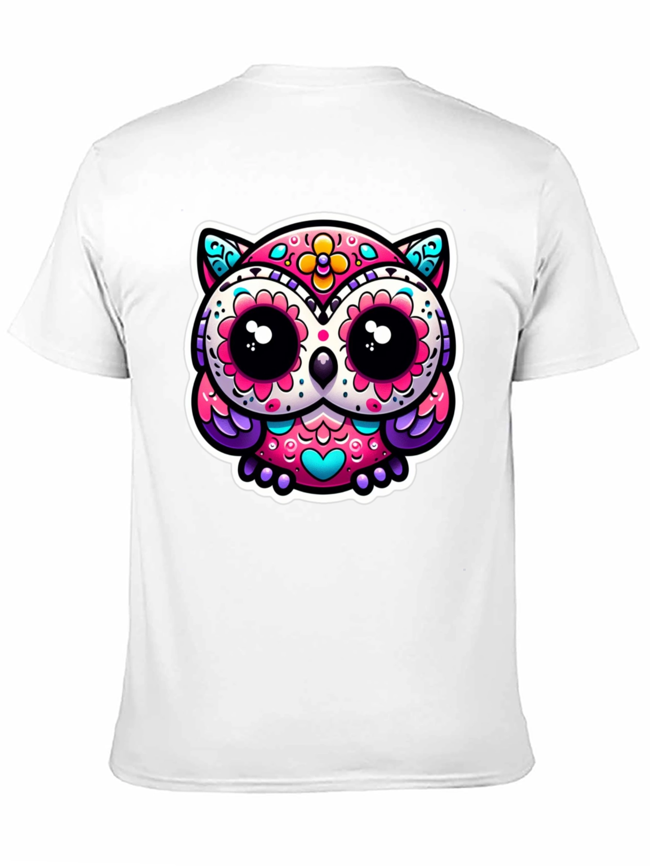 Sugar Skull Owl Graphic Tee