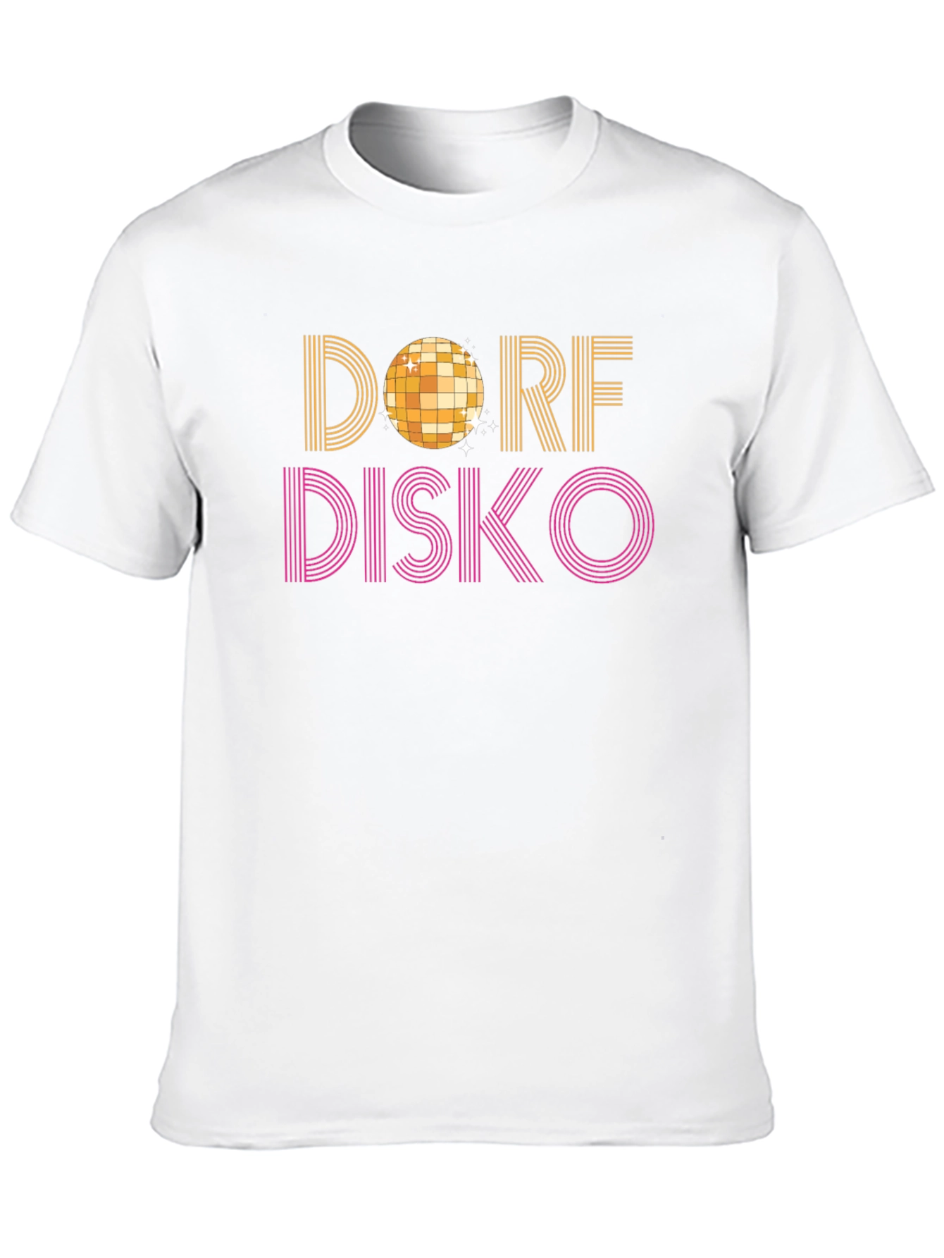 Dorf Disko Graphic Tee - Retro Disco Ball Shirt
