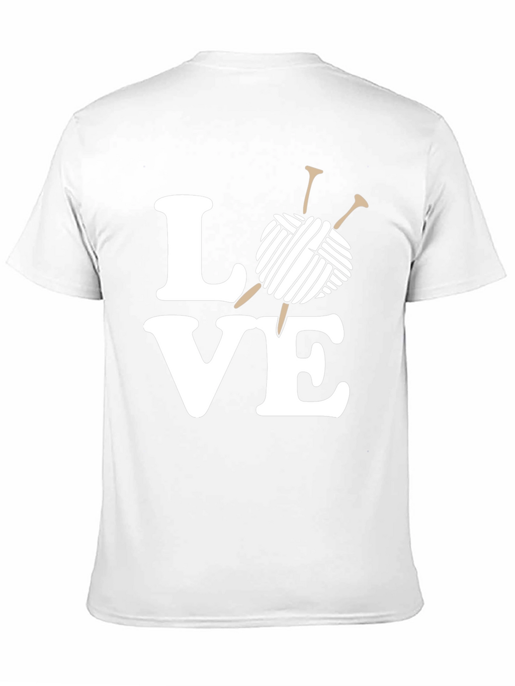 Knitting Love T-Shirt - Yarn & Needles Graphic Tee
