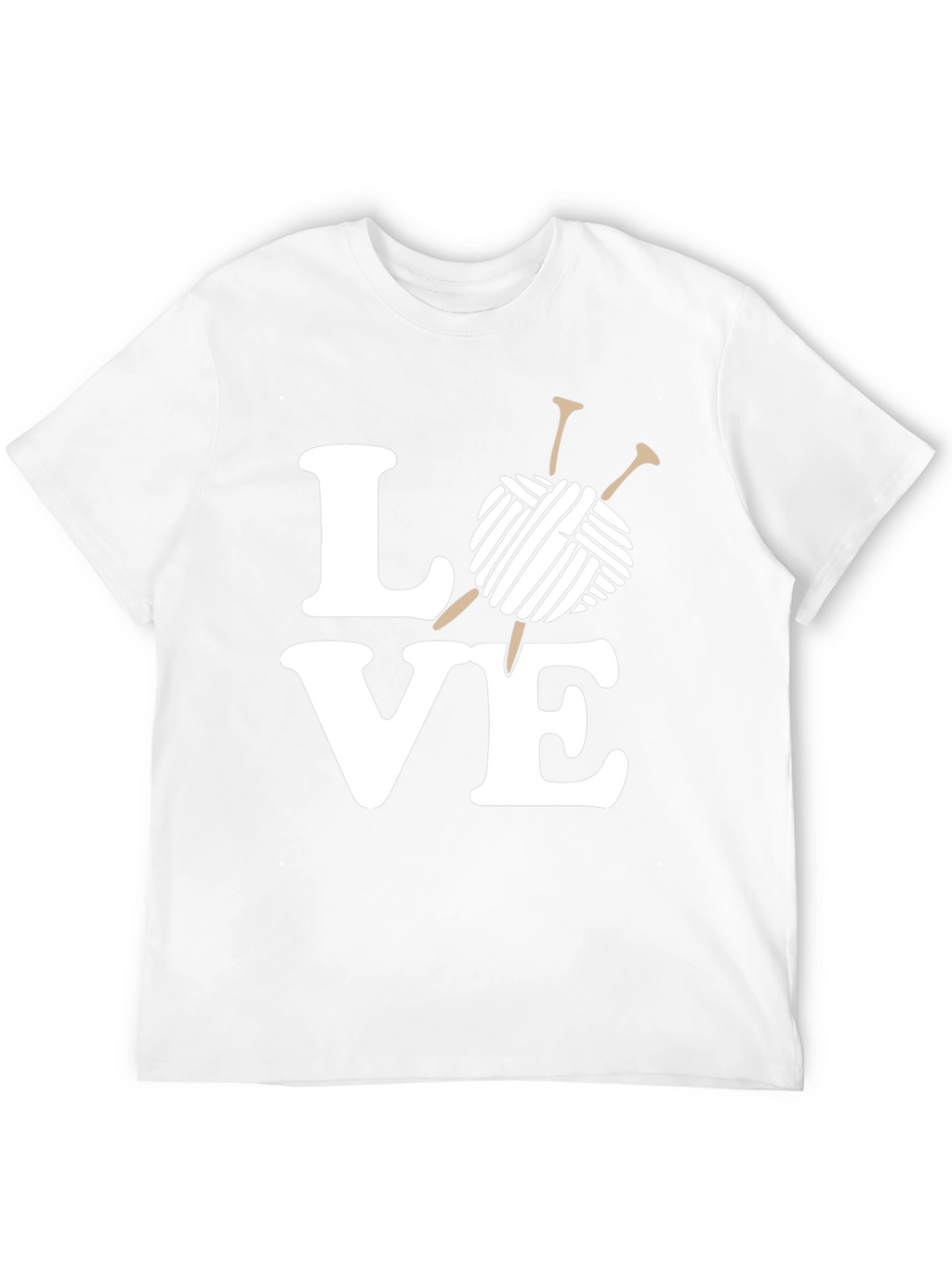Knitting Love T-Shirt - Yarn & Needles Graphic Tee