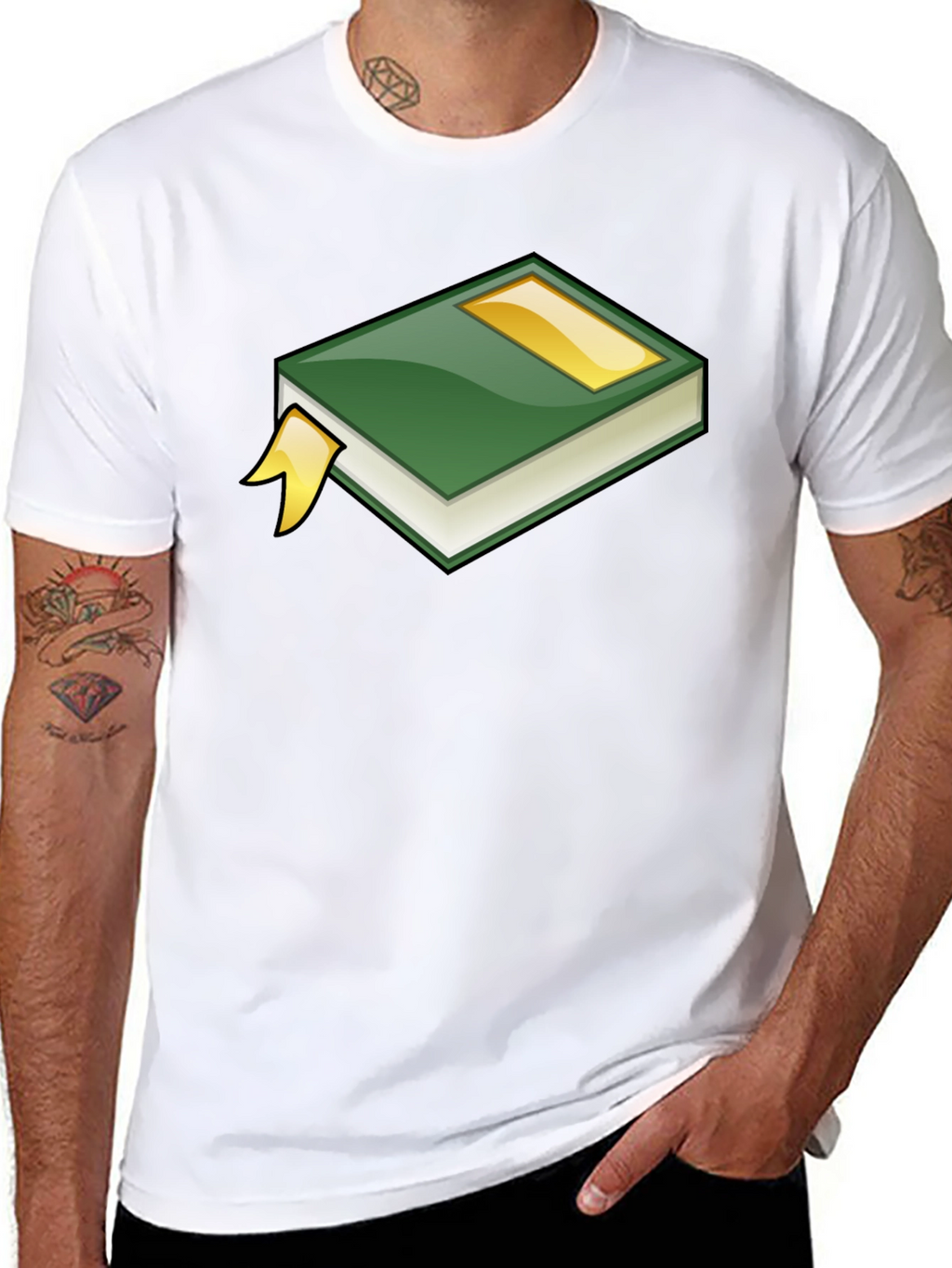 Book Graphic Tee - Black Casual Shirt