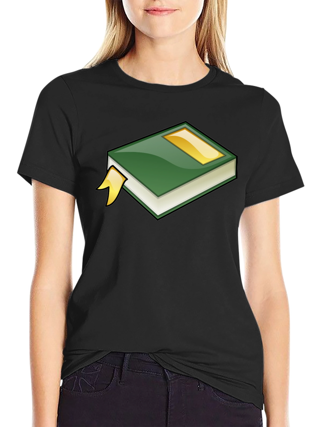 Book Graphic Tee - Black Casual Shirt