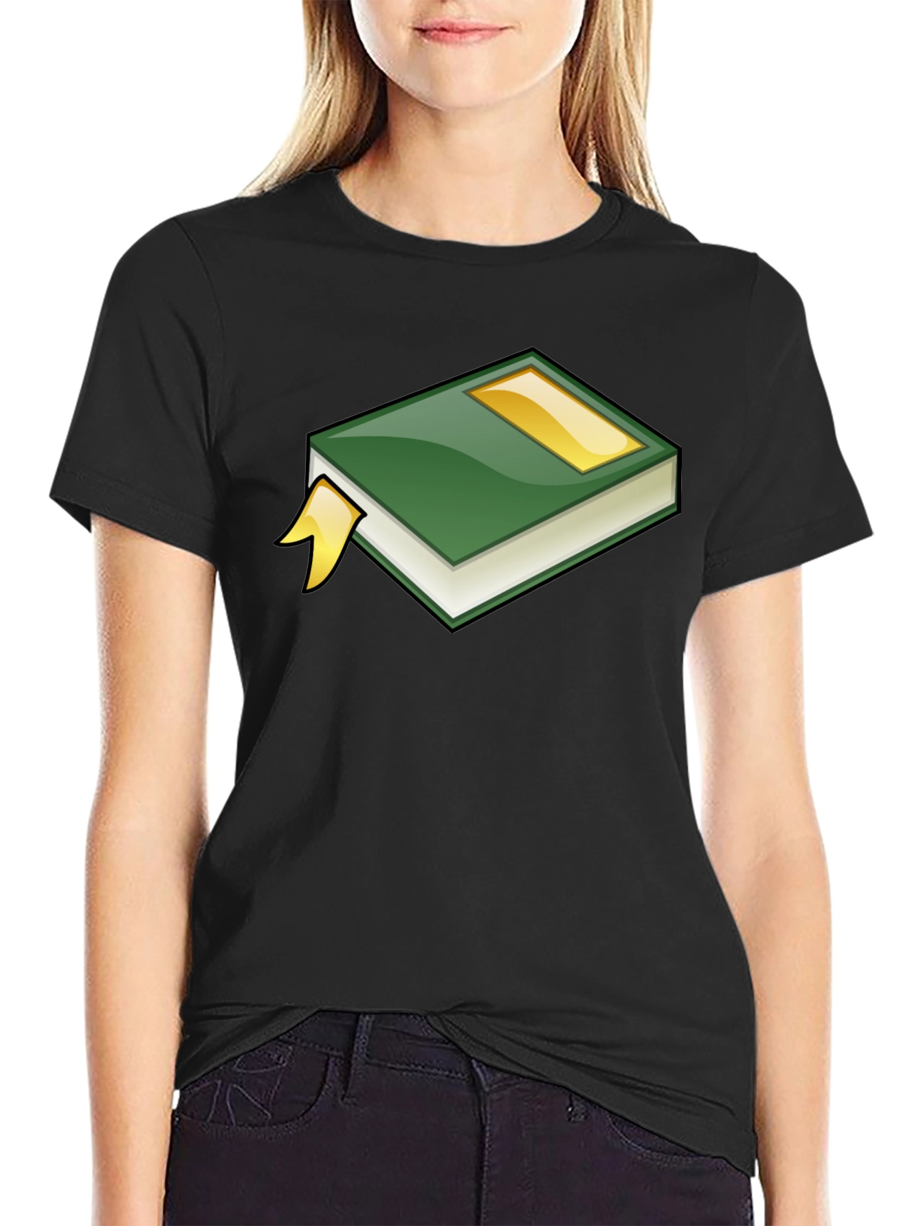 Book Graphic Tee - Black Casual Shirt