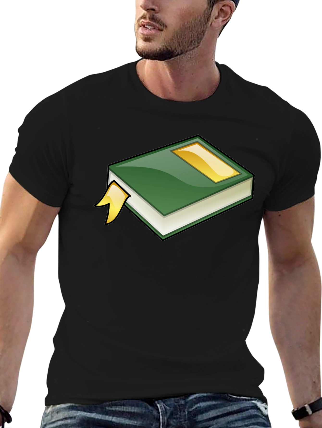 Book Graphic Tee - Black Casual Shirt