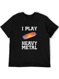 I Play Heavy Metal Harmonica T-Shirt