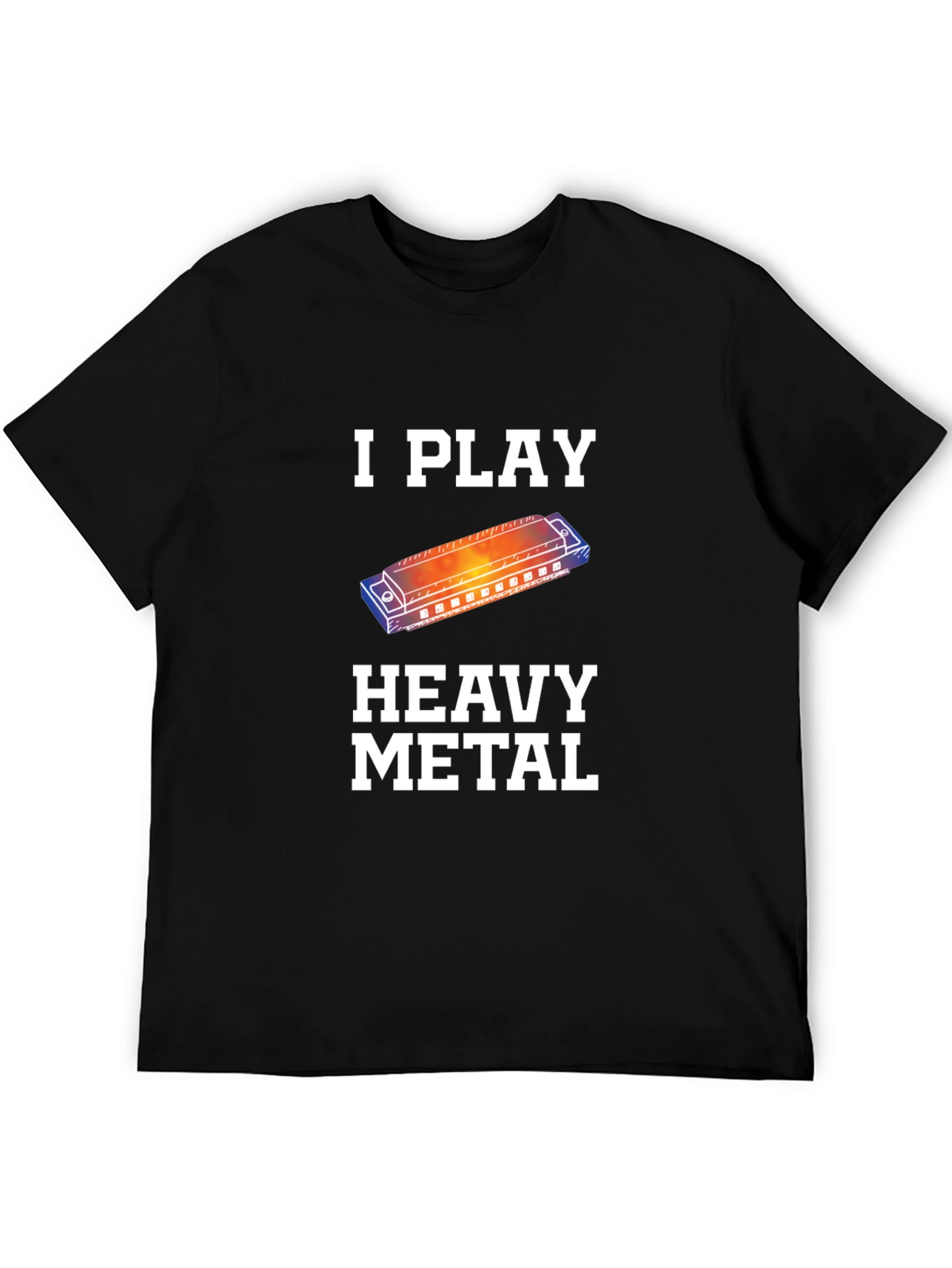 I Play Heavy Metal Harmonica T-Shirt