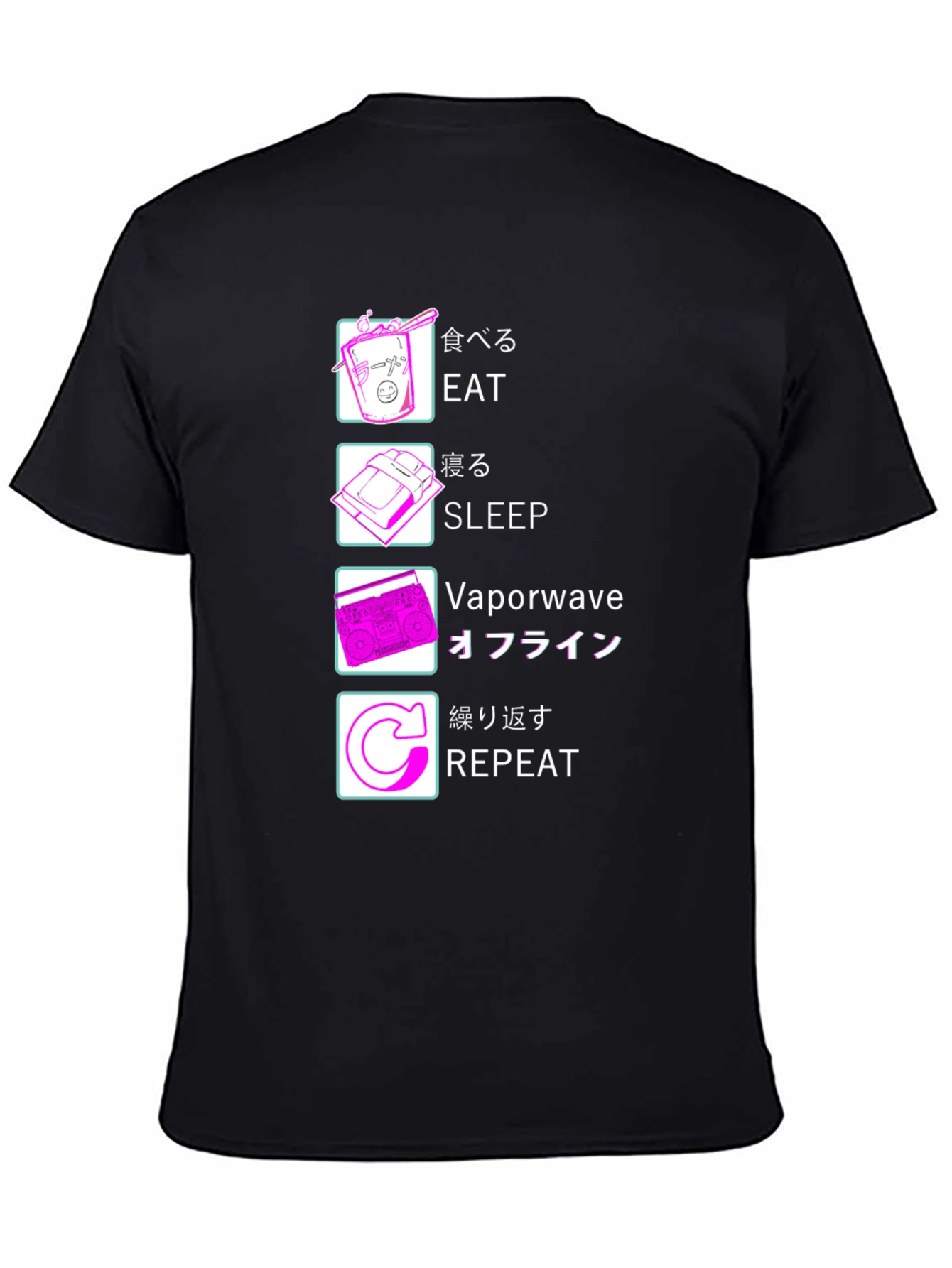 Eat Sleep Vaporwave Repeat T-Shirt