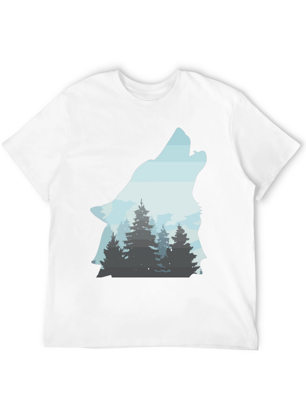 Wolf Forest T-Shirt - Nature Inspired Graphic Tee