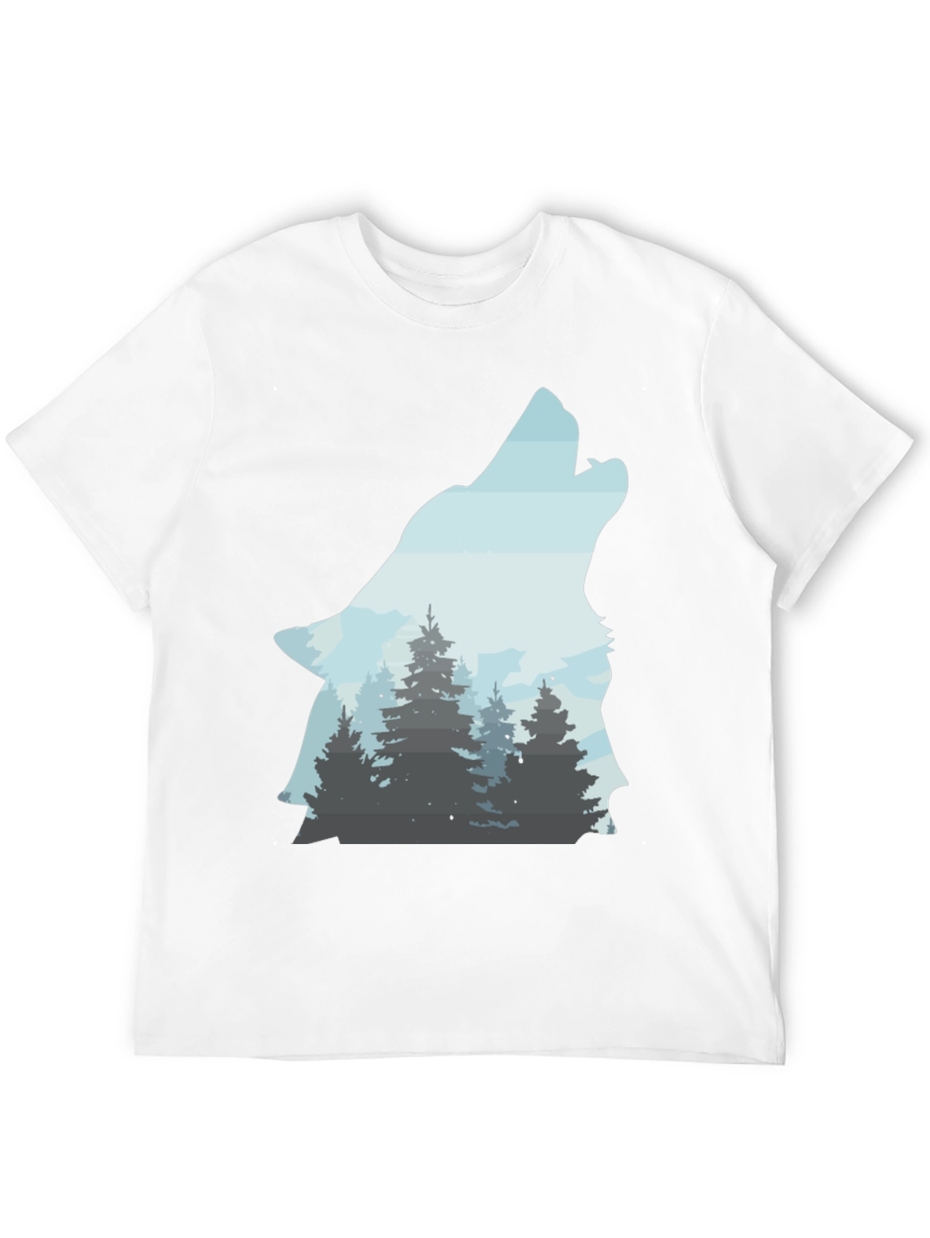 Wolf Forest T-Shirt - Nature Inspired Graphic Tee