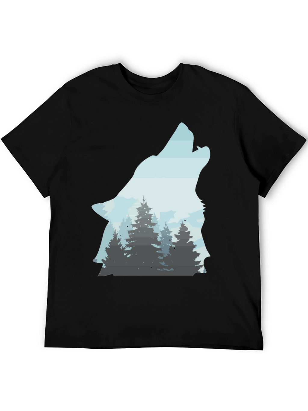 Wolf Forest T-Shirt - Nature Inspired Graphic Tee