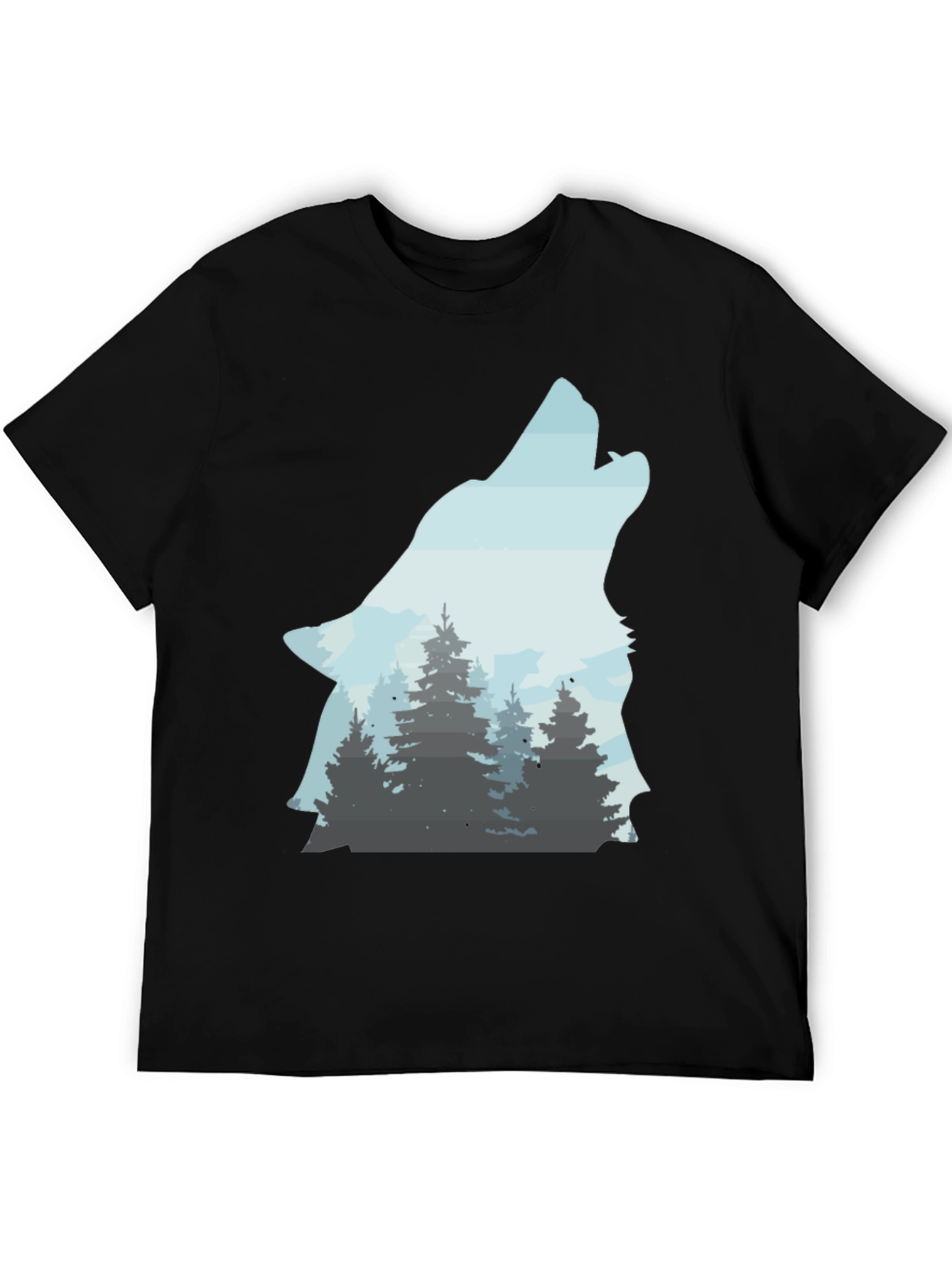 Wolf Forest T-Shirt - Nature Inspired Graphic Tee