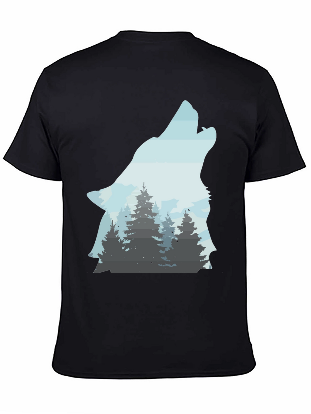 Wolf Forest T-Shirt - Nature Inspired Graphic Tee
