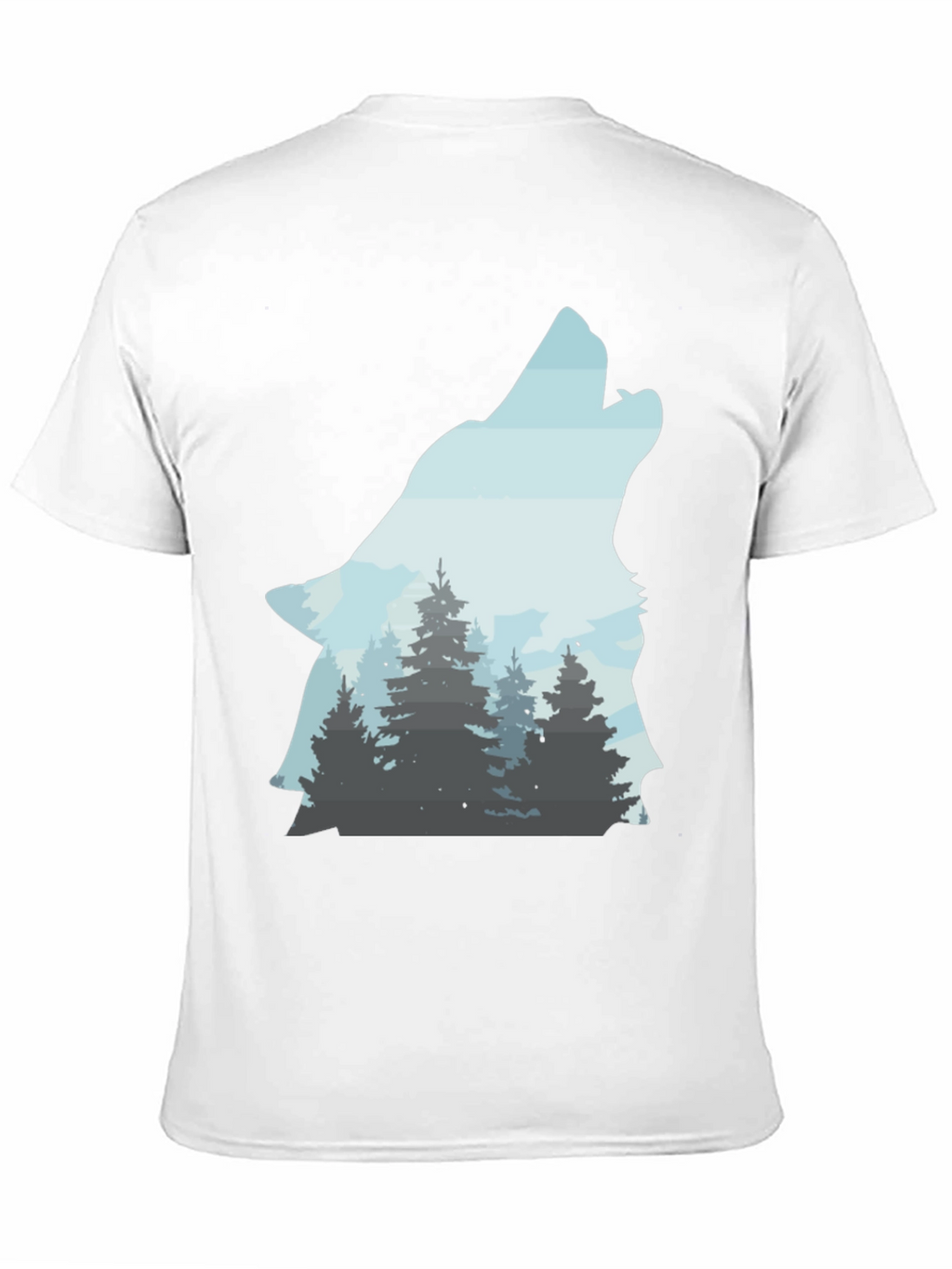 Wolf Forest T-Shirt - Nature Inspired Graphic Tee