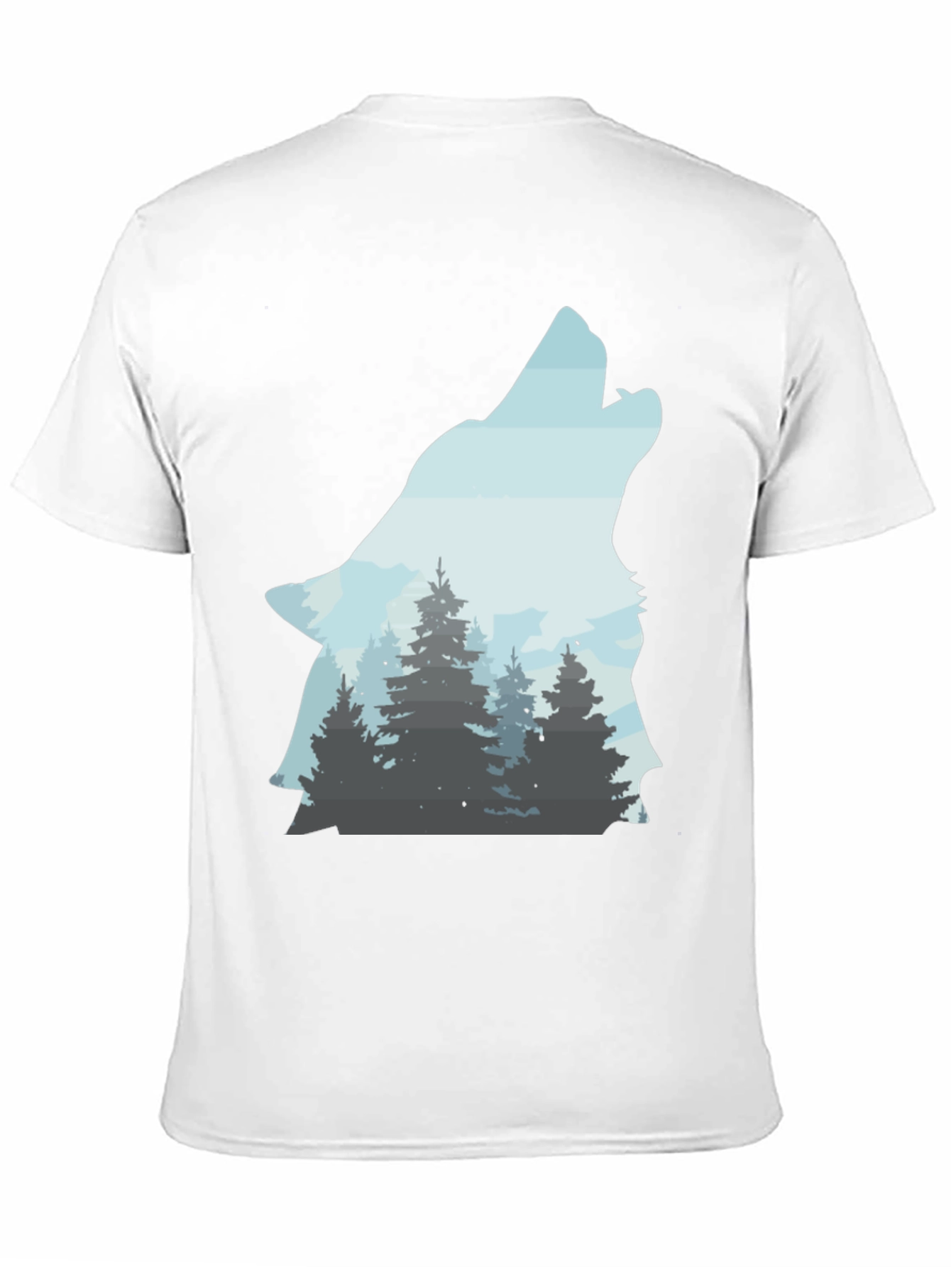 Wolf Forest T-Shirt - Nature Inspired Graphic Tee