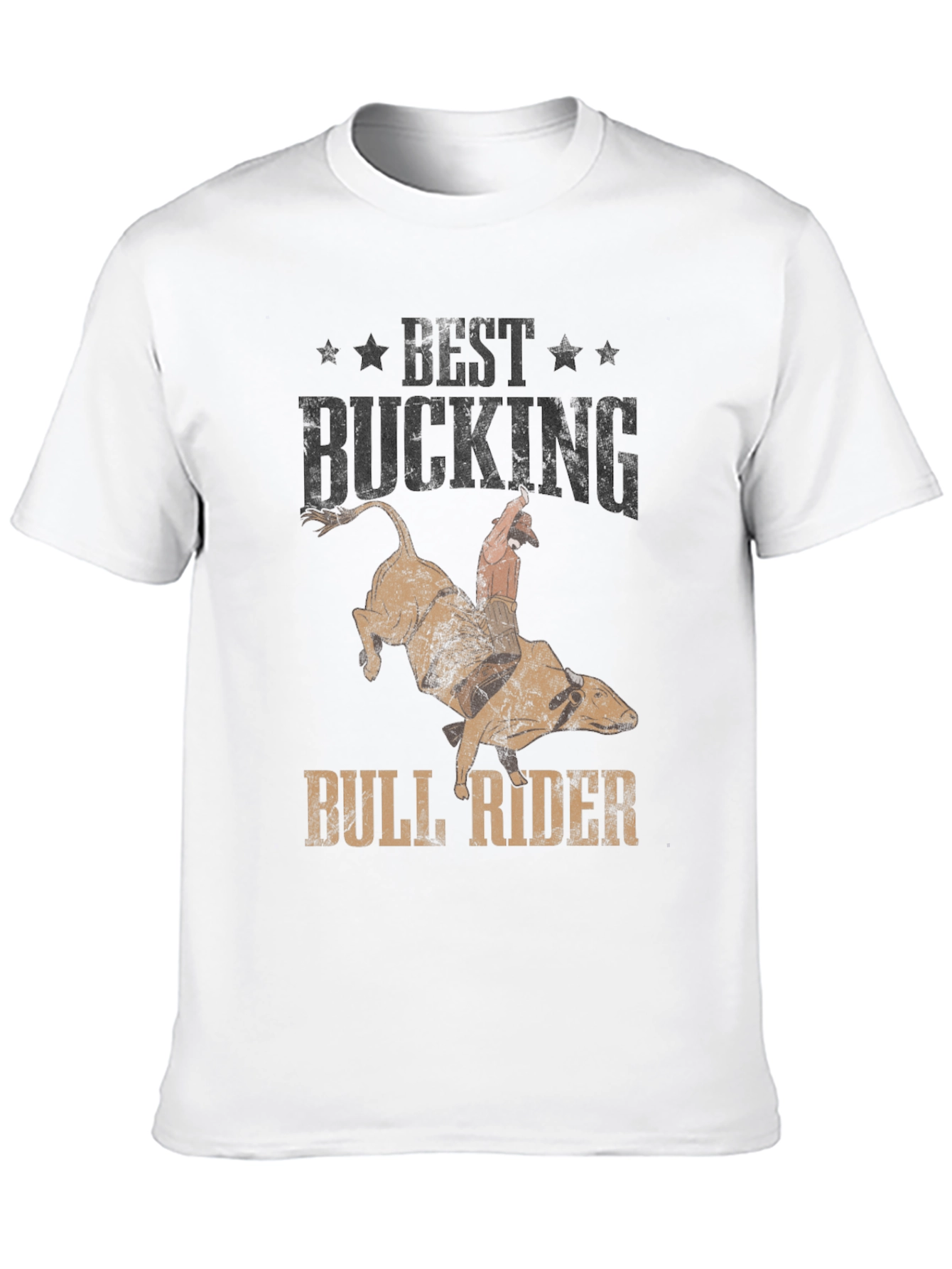Best Bucking Bull Rider T-Shirt - Western Rodeo Graphic Tee