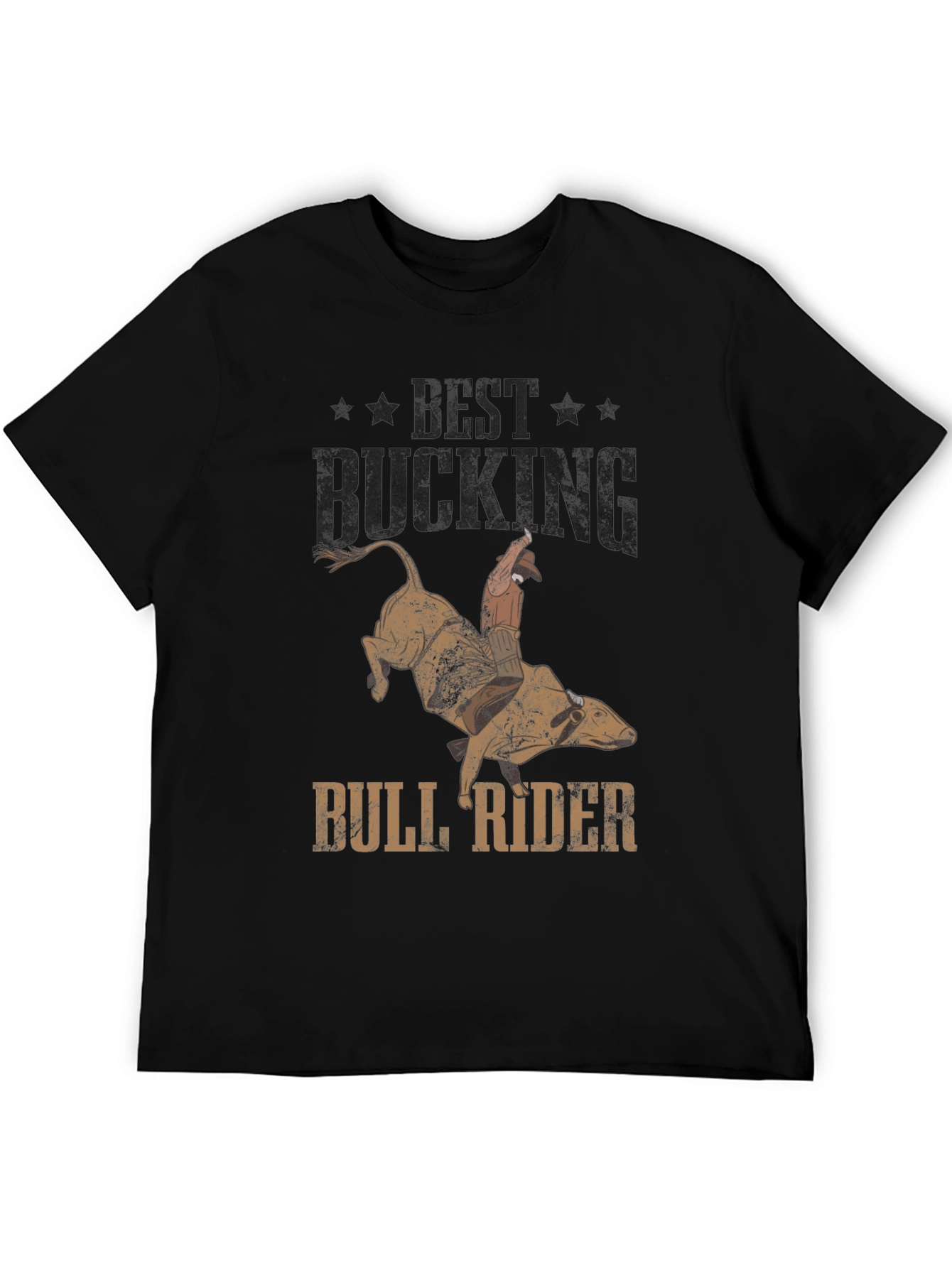 Best Bucking Bull Rider T-Shirt - Western Rodeo Graphic Tee