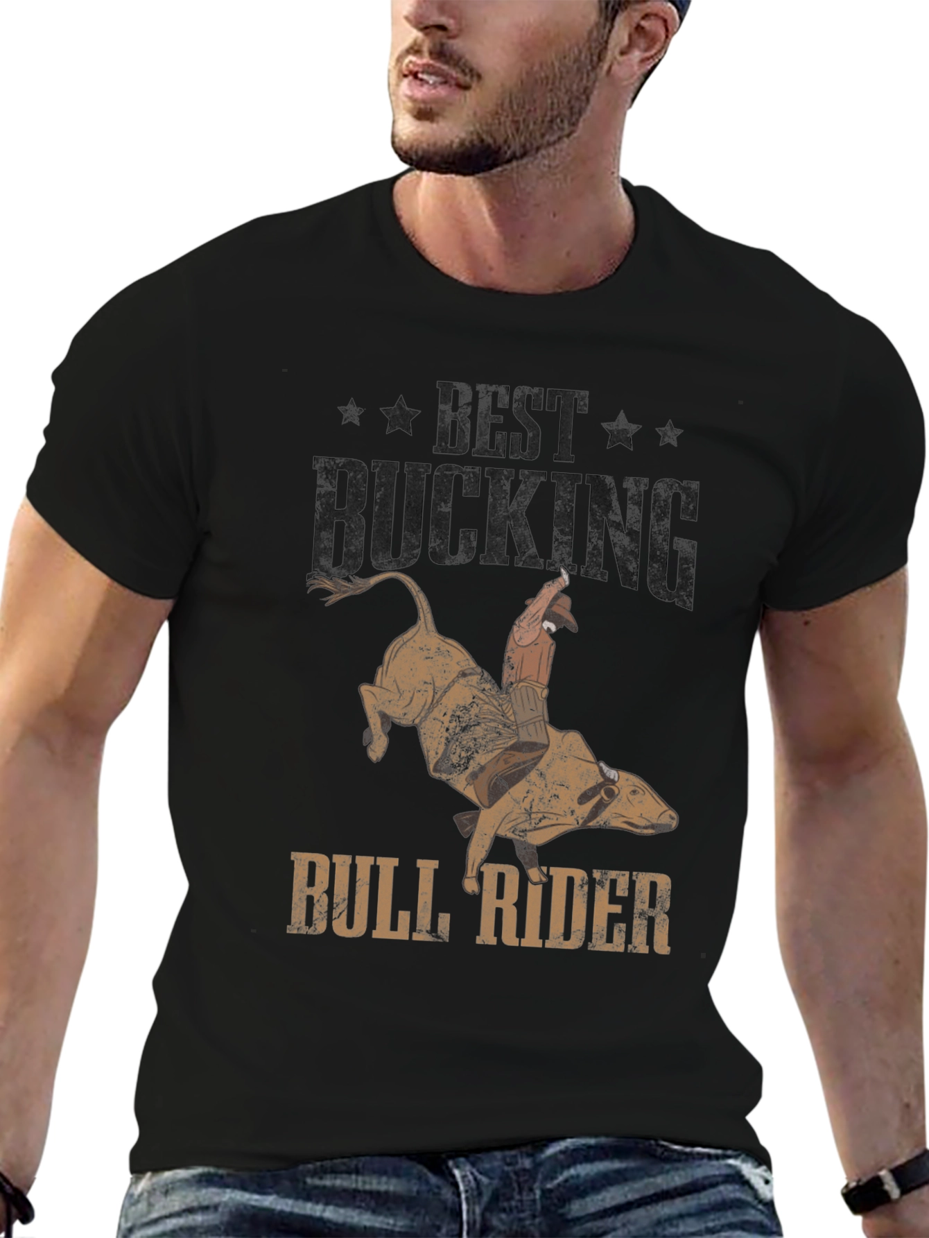 Best Bucking Bull Rider T-Shirt - Western Rodeo Graphic Tee