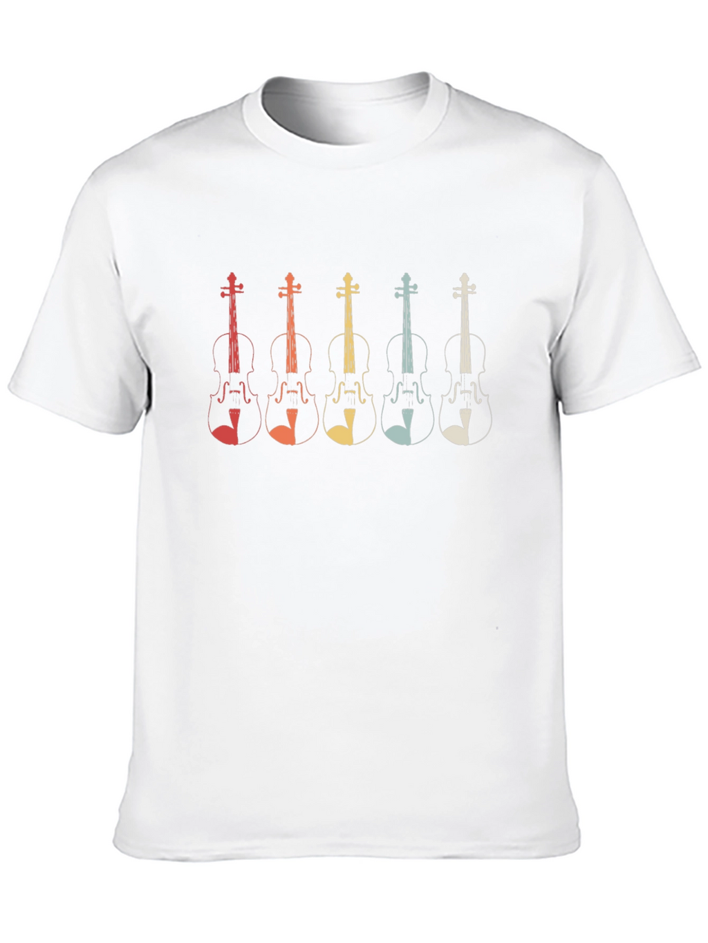 Retro Violin T-Shirt - Musical Instrument Design