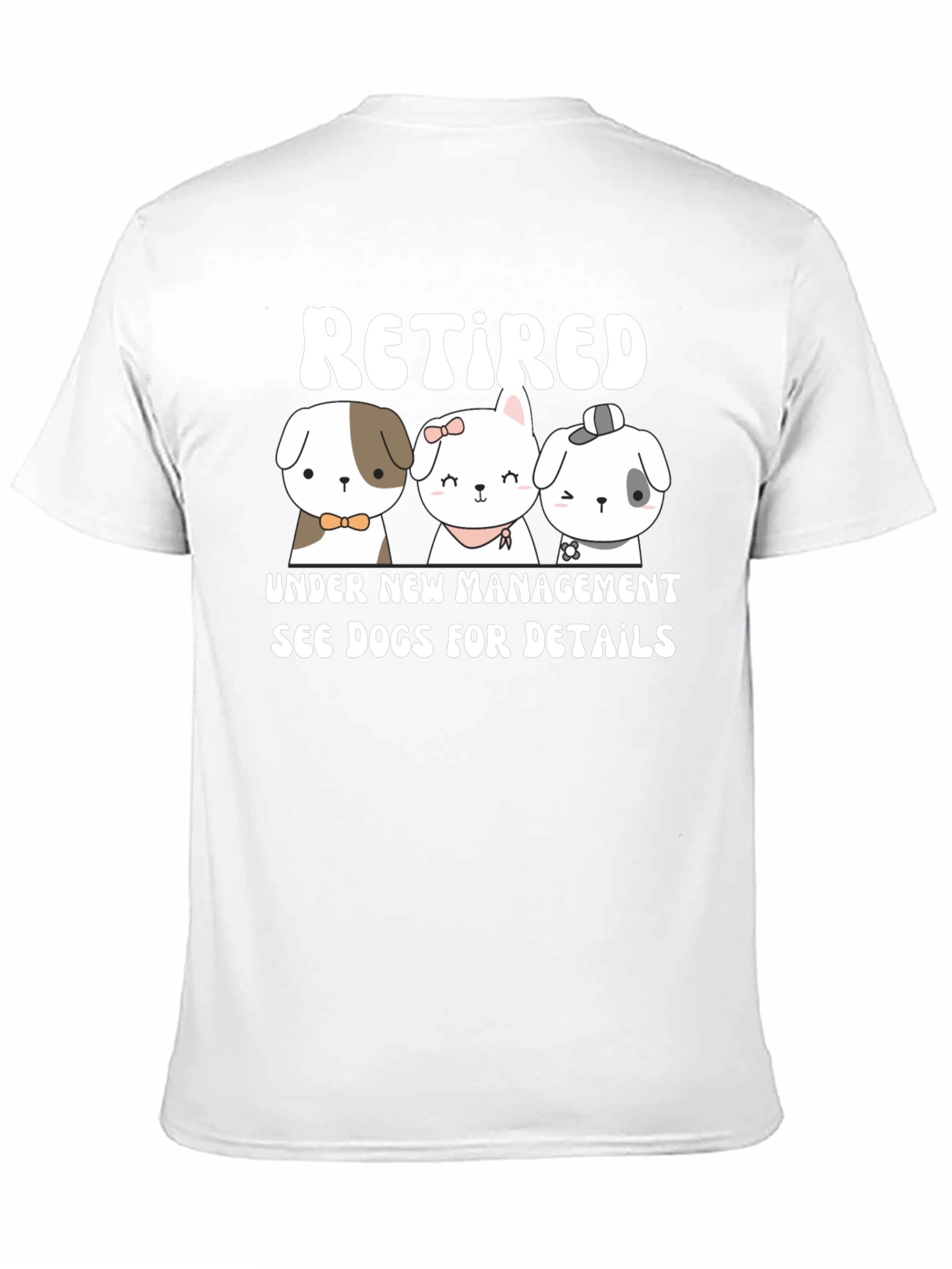 Retired Under New Management Dog T-Shirt