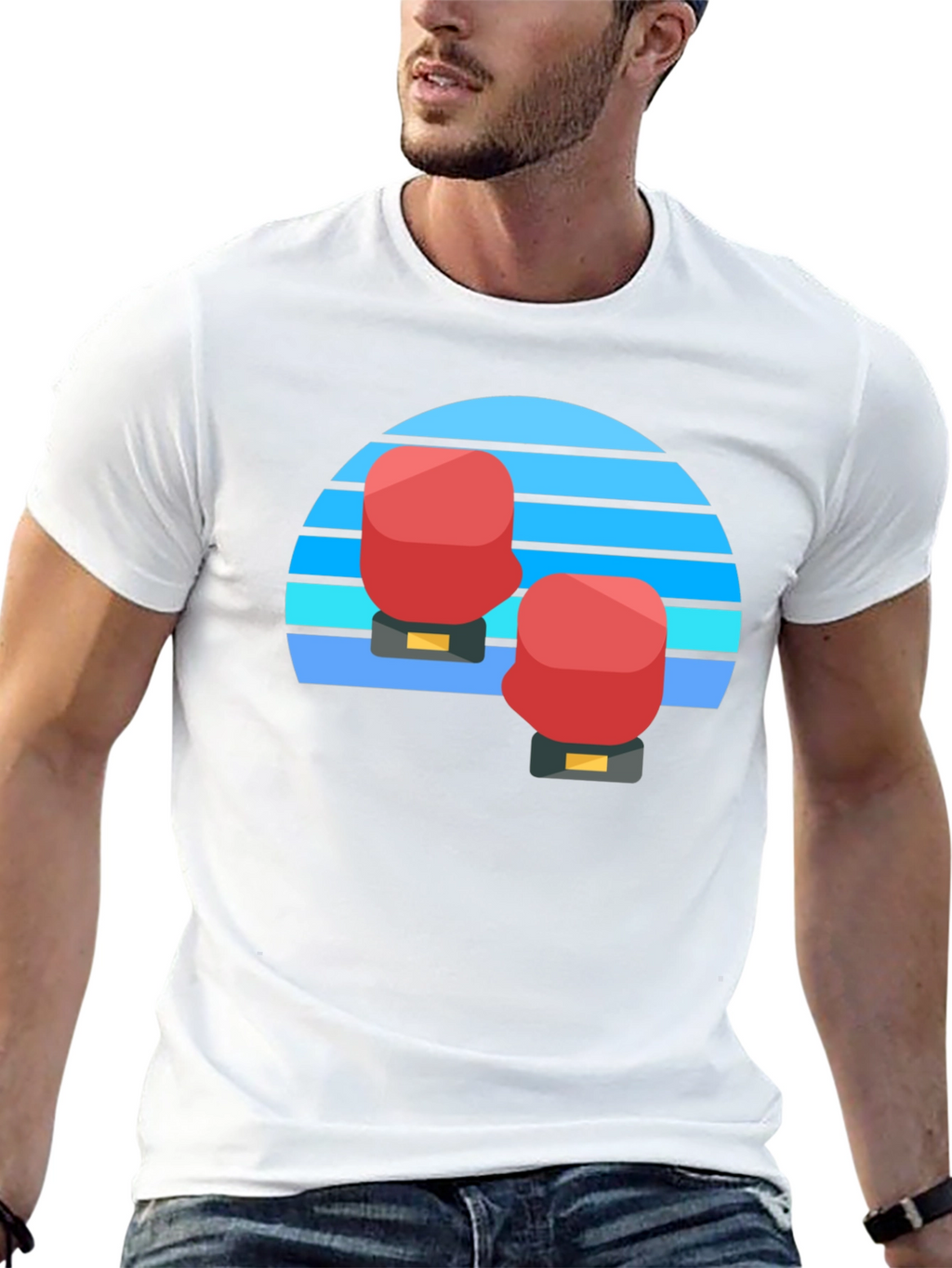 Retro Boxing Gloves Graphic Tee