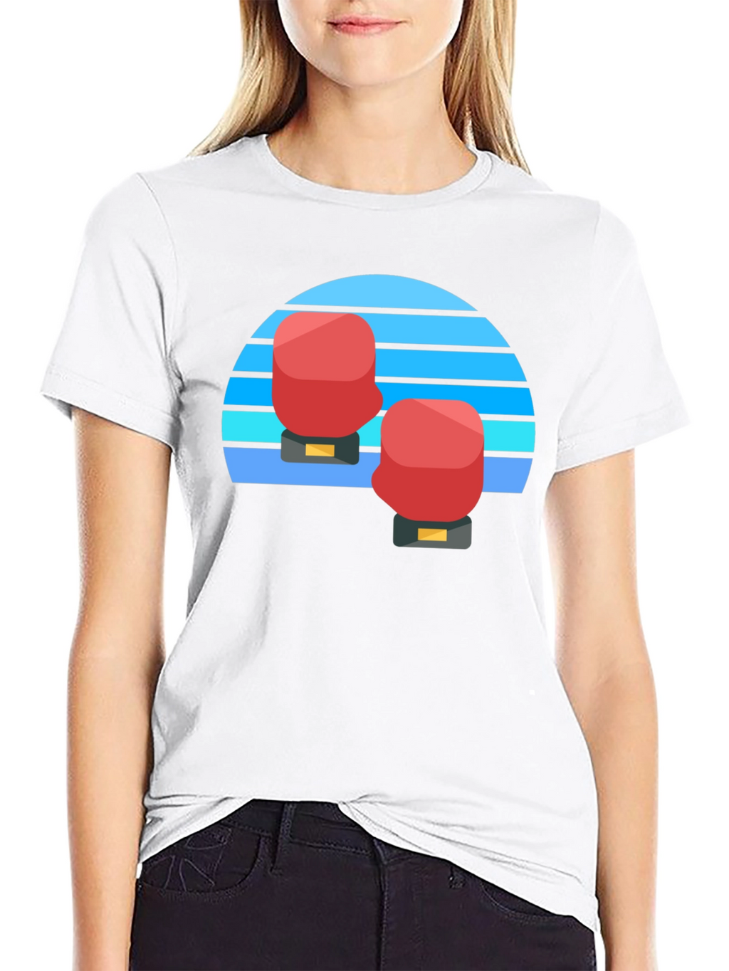 Retro Boxing Gloves Graphic Tee