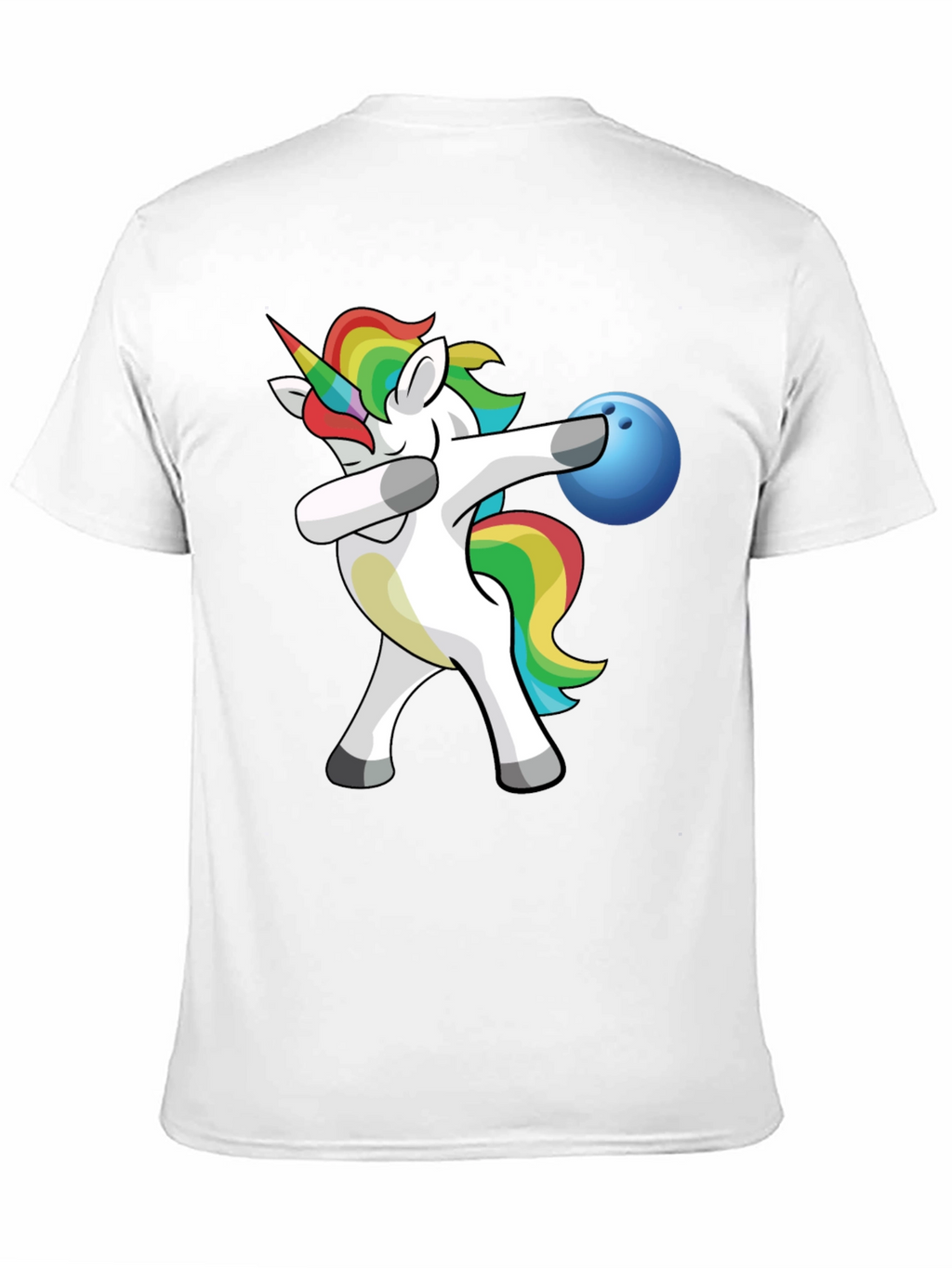 Unicorn Dabbing Bowling T-Shirt